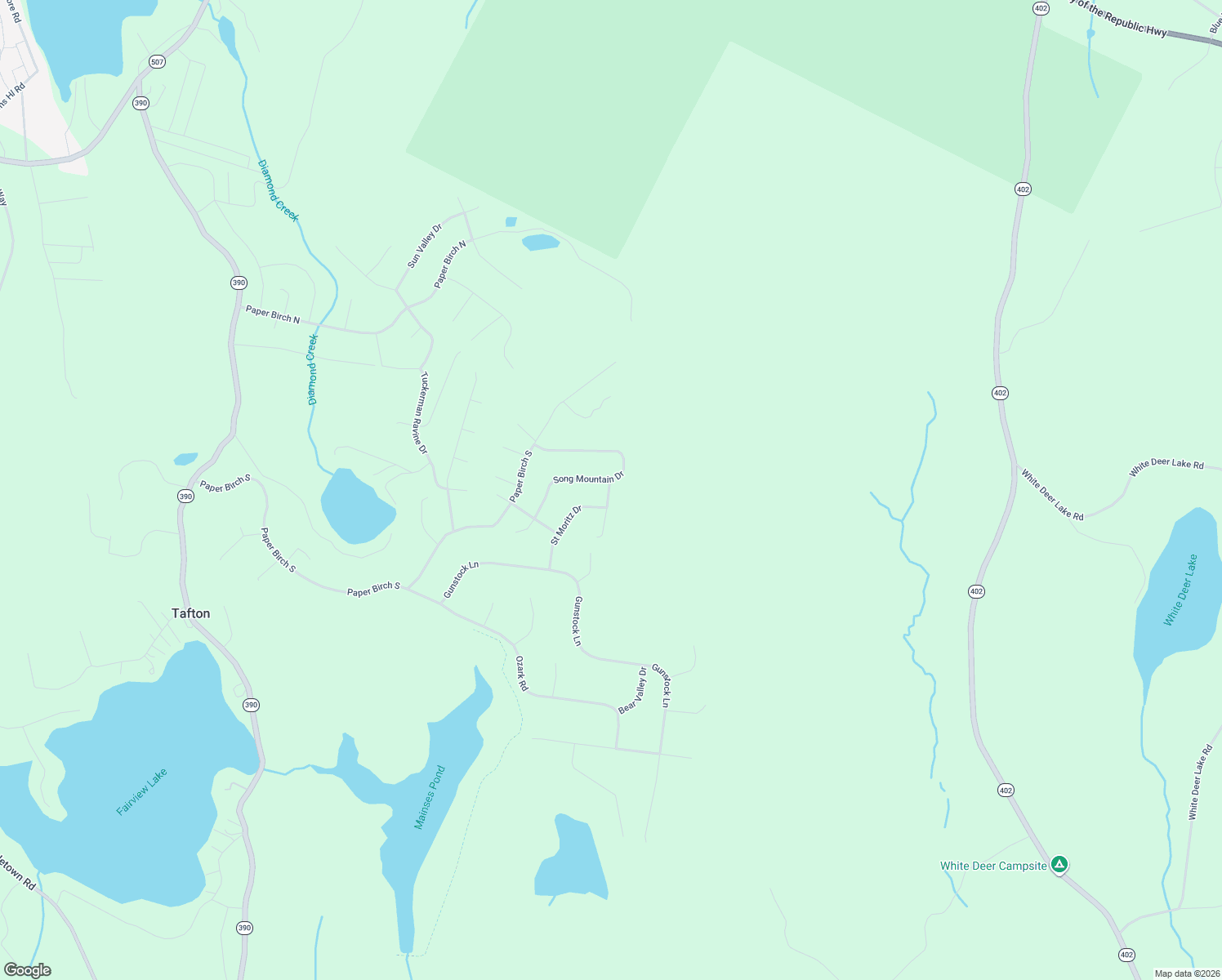 map of restaurants, bars, coffee shops, grocery stores, and more near 96 Heavenly Valley Drive in Tafton