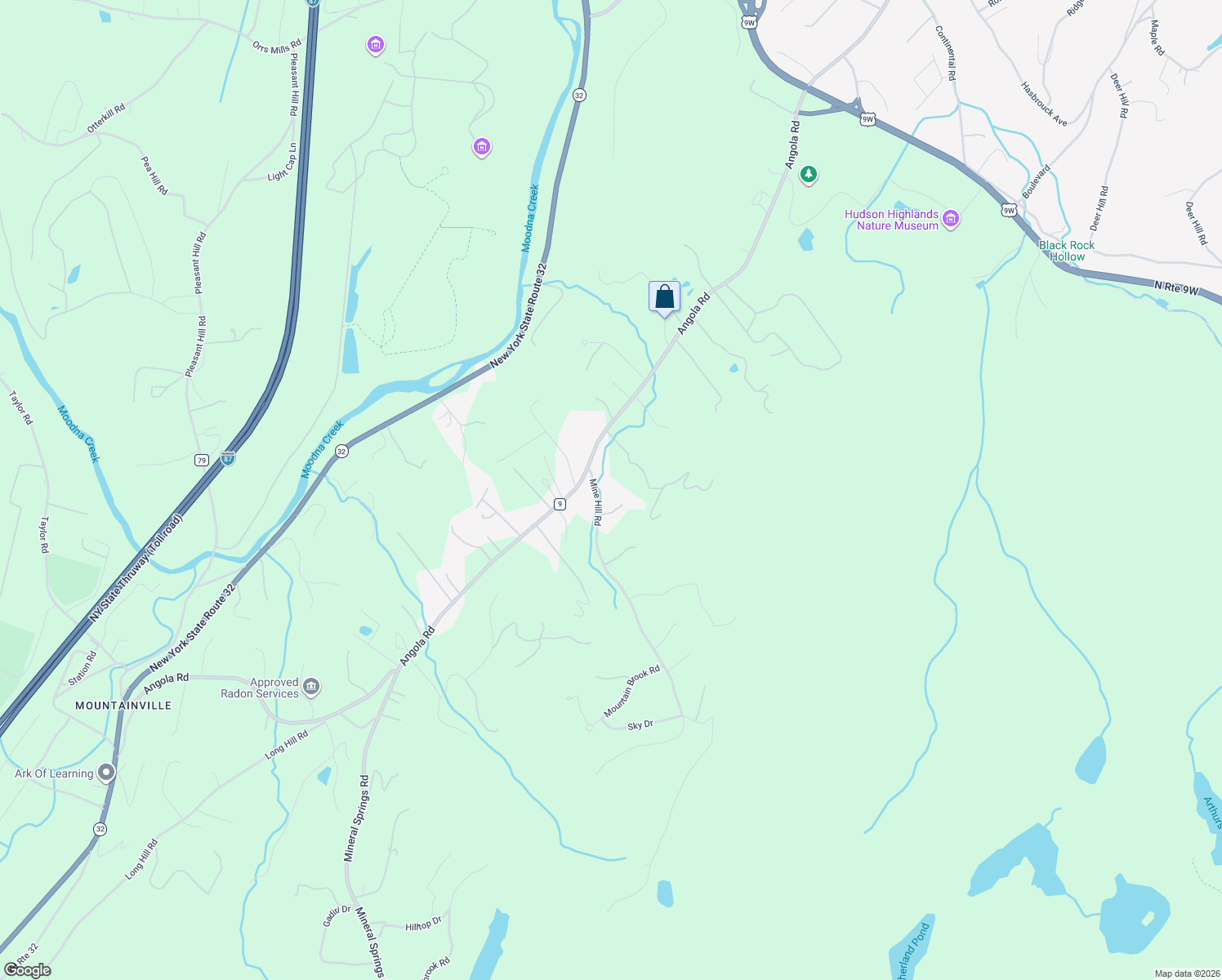 map of restaurants, bars, coffee shops, grocery stores, and more near 3 Mine Hill Road in Cornwall