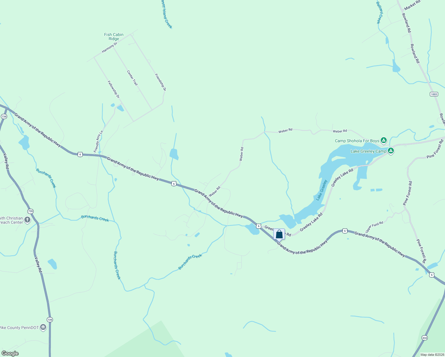 map of restaurants, bars, coffee shops, grocery stores, and more near 119 Ranger Rd in Pike