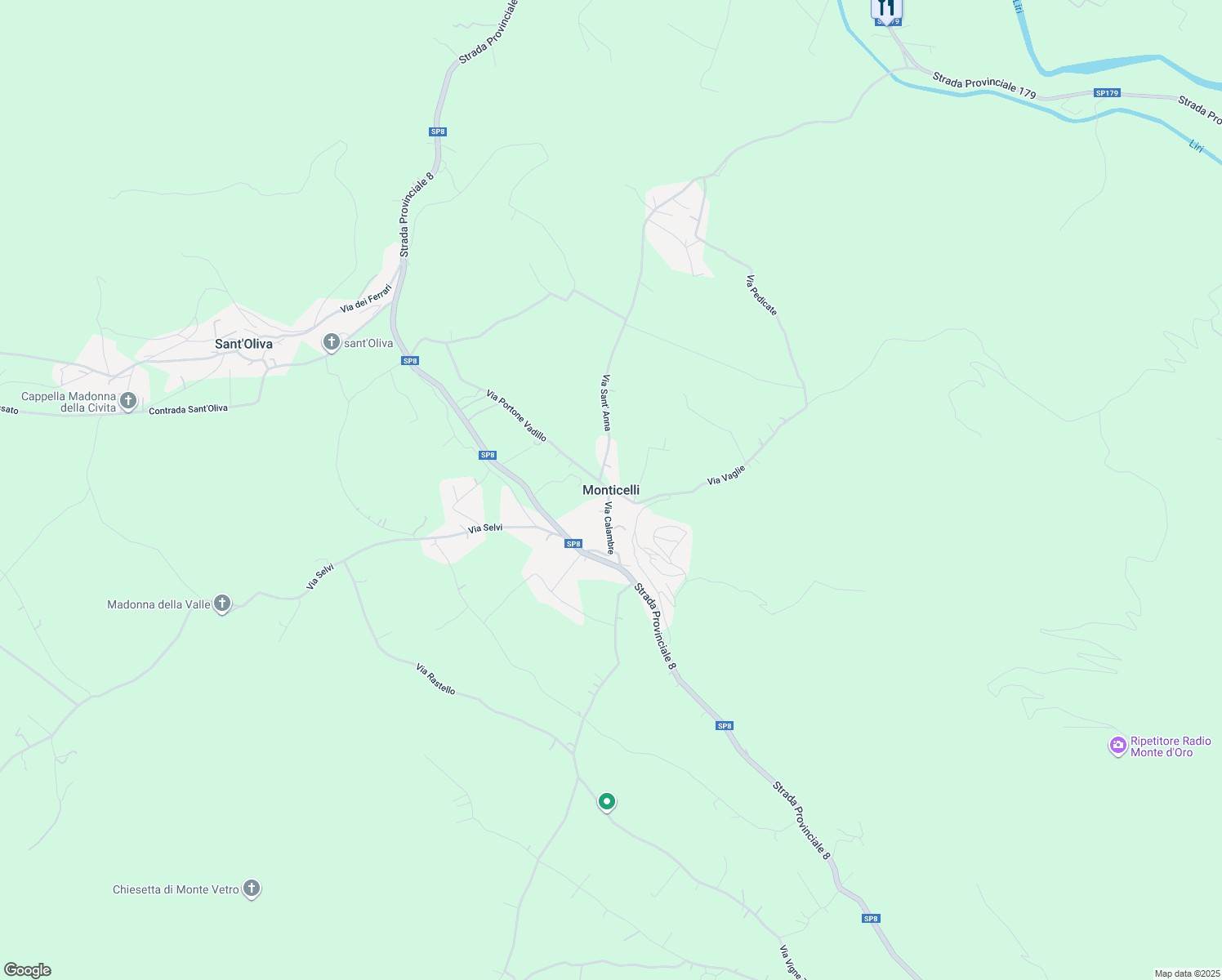 map of restaurants, bars, coffee shops, grocery stores, and more near in Monticelli
