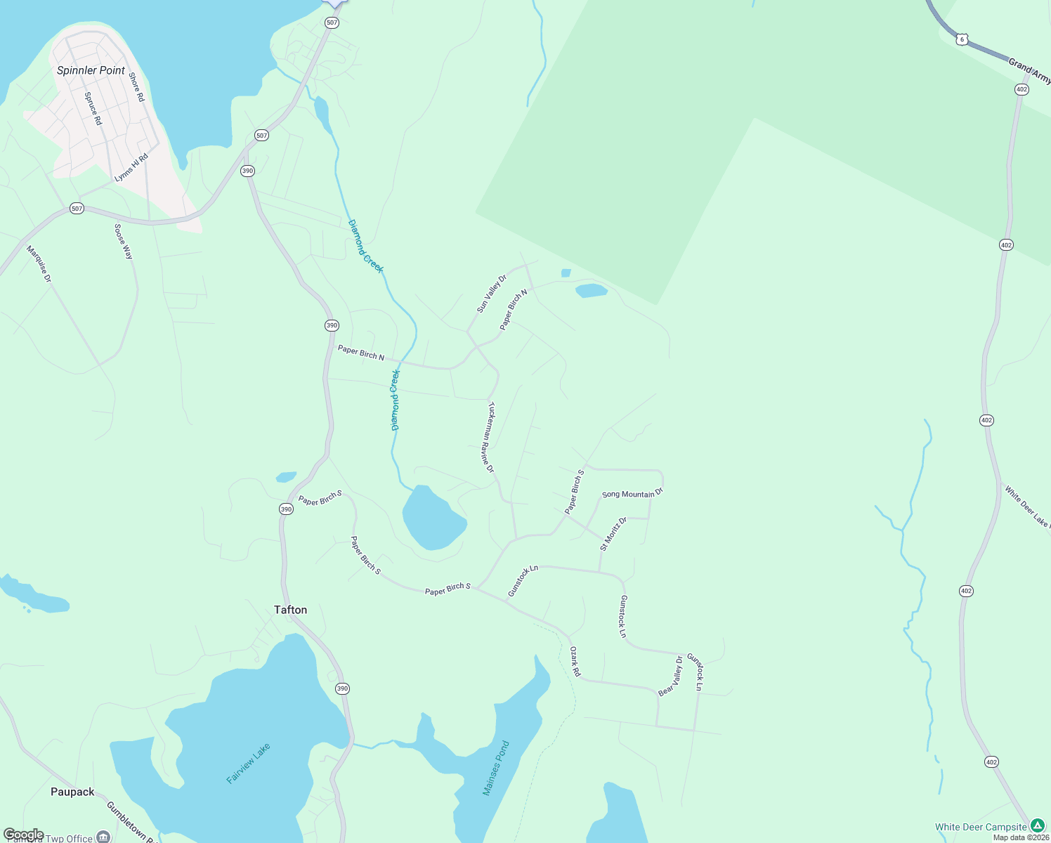 map of restaurants, bars, coffee shops, grocery stores, and more near Copper Mountain Drive in Tafton