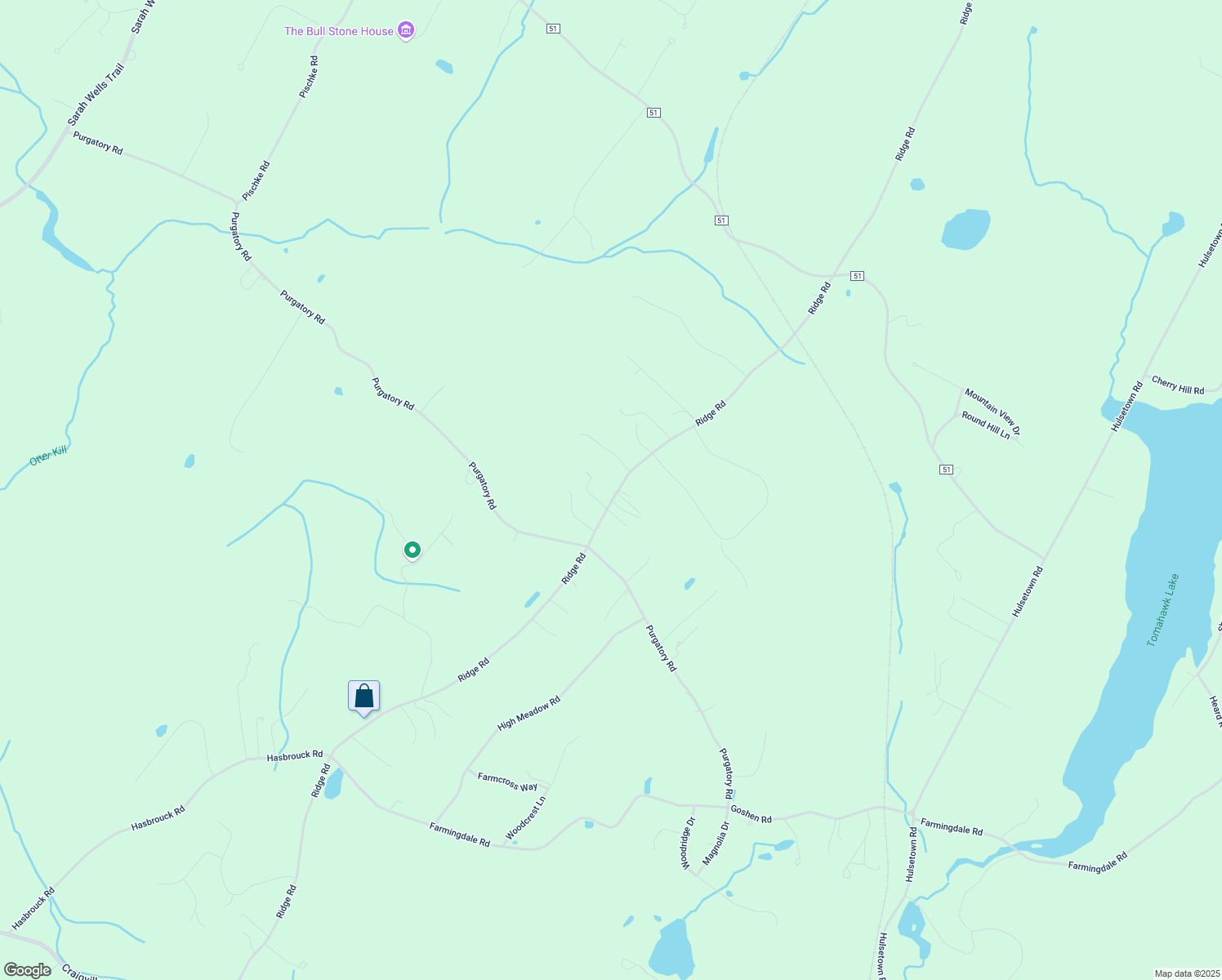map of restaurants, bars, coffee shops, grocery stores, and more near 293 Ridge Road in Campbell Hall