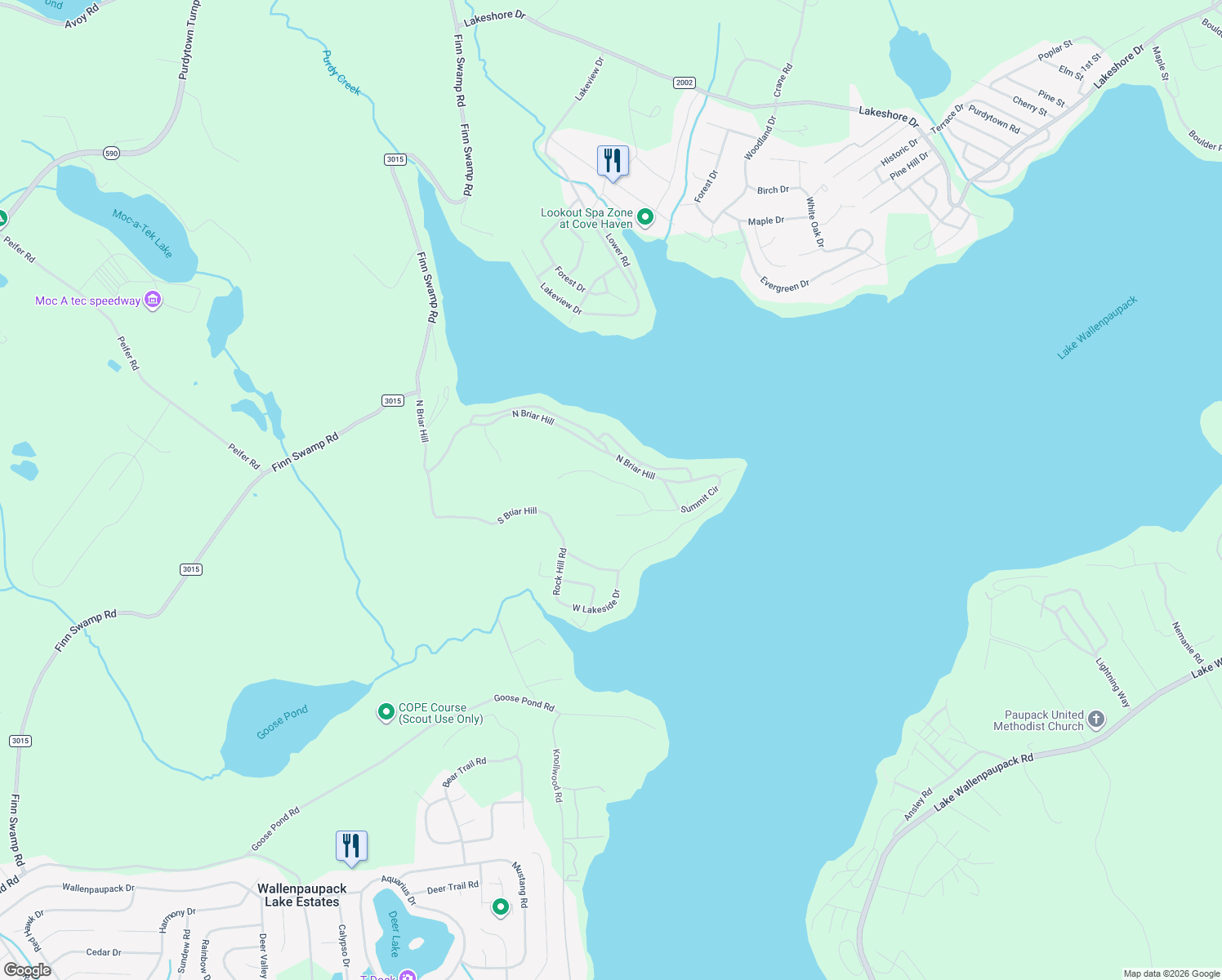 map of restaurants, bars, coffee shops, grocery stores, and more near 32 Ridge Trail in Lakeville