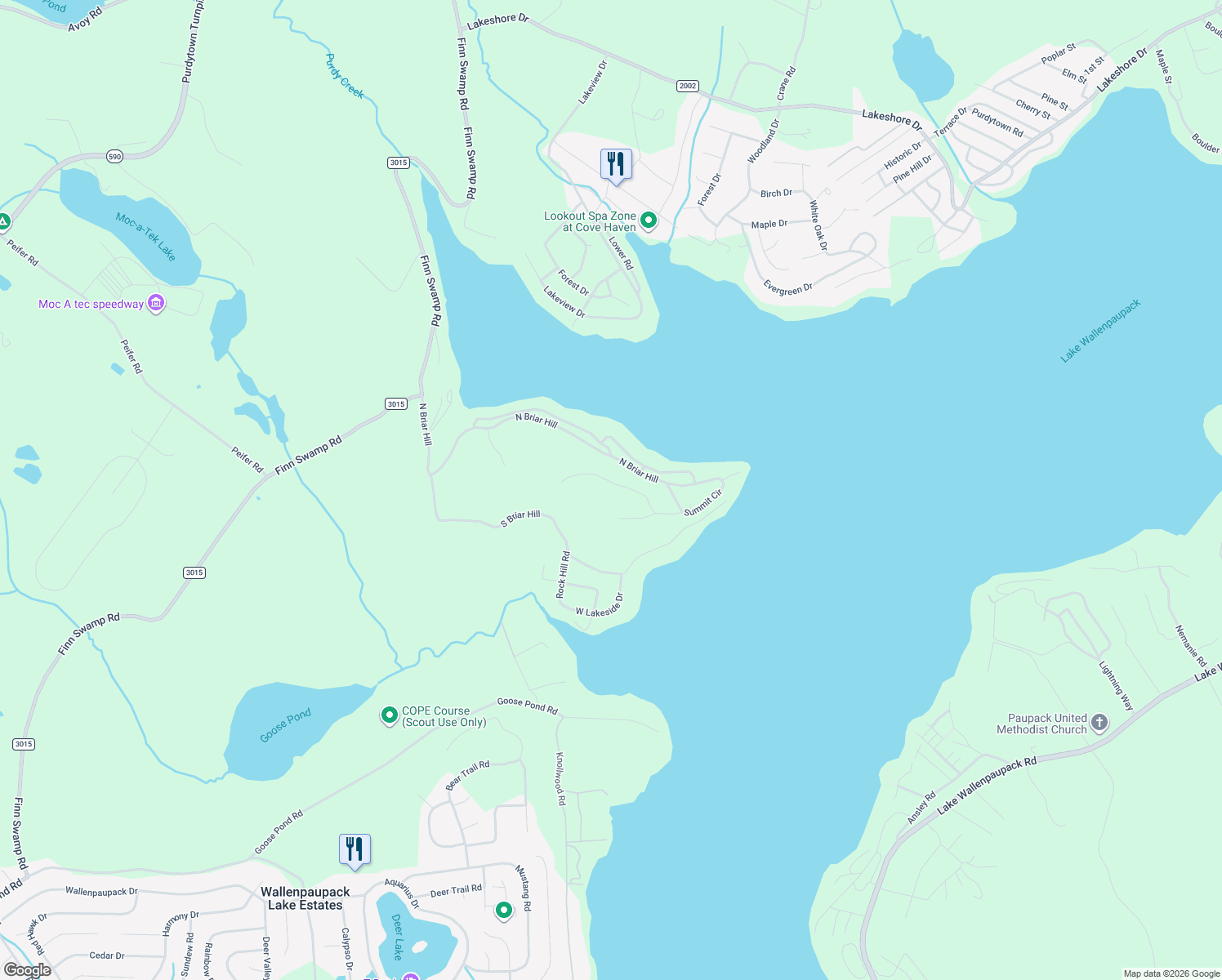 map of restaurants, bars, coffee shops, grocery stores, and more near 32 Ridge Trail in Lakeville