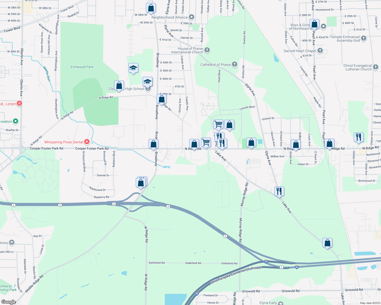 43135 North Ridge Road, Elyria OH Walk Score