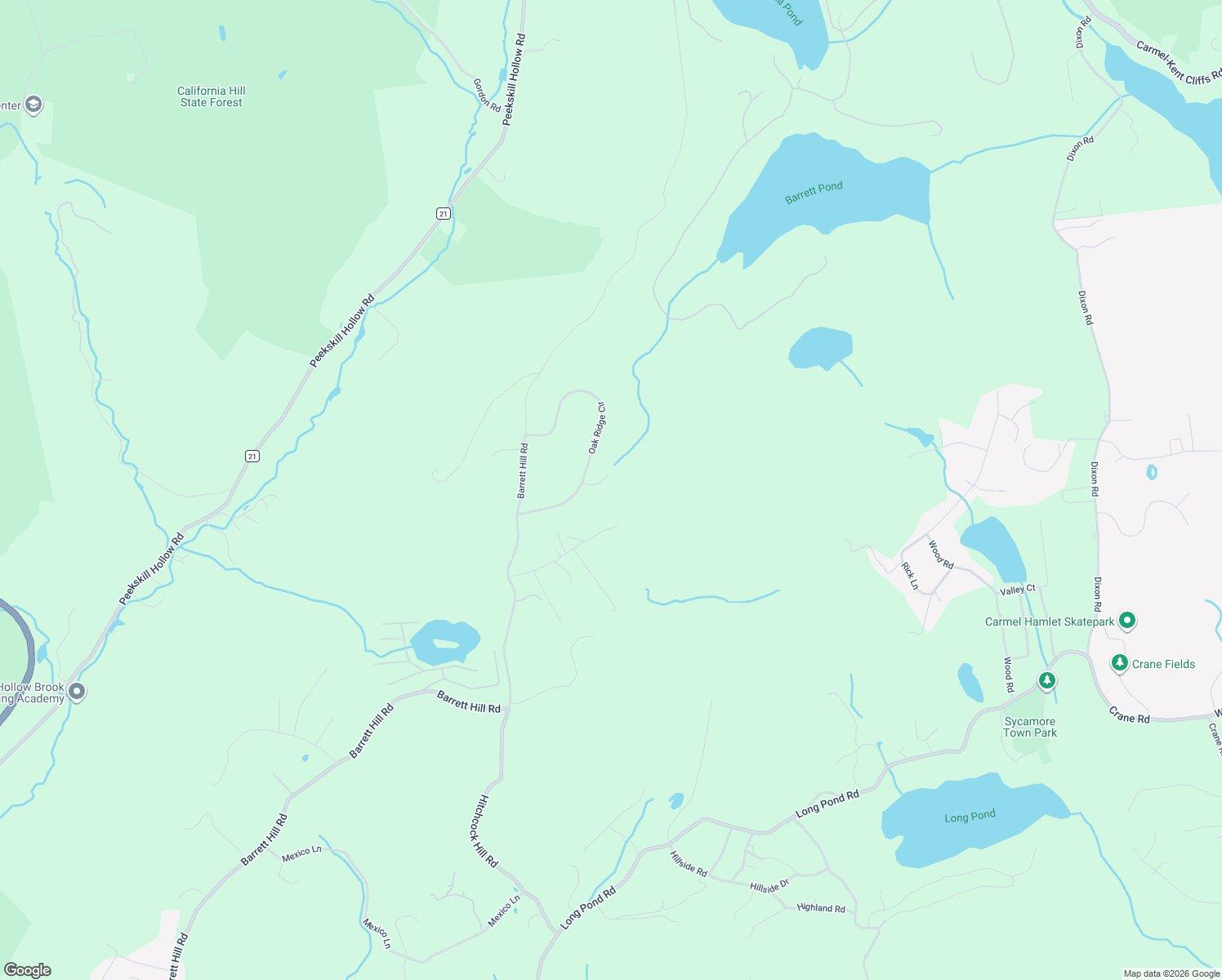 map of restaurants, bars, coffee shops, grocery stores, and more near 14 Ridge Cir in Mahopac