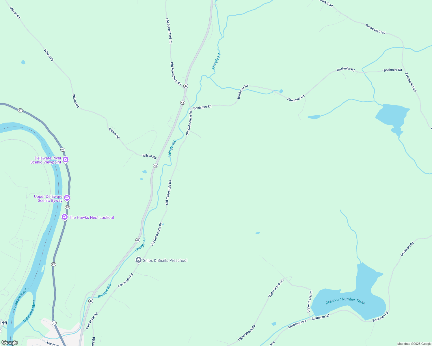 map of restaurants, bars, coffee shops, grocery stores, and more near 220 Old Cahoonzie Road in Sparrow Bush