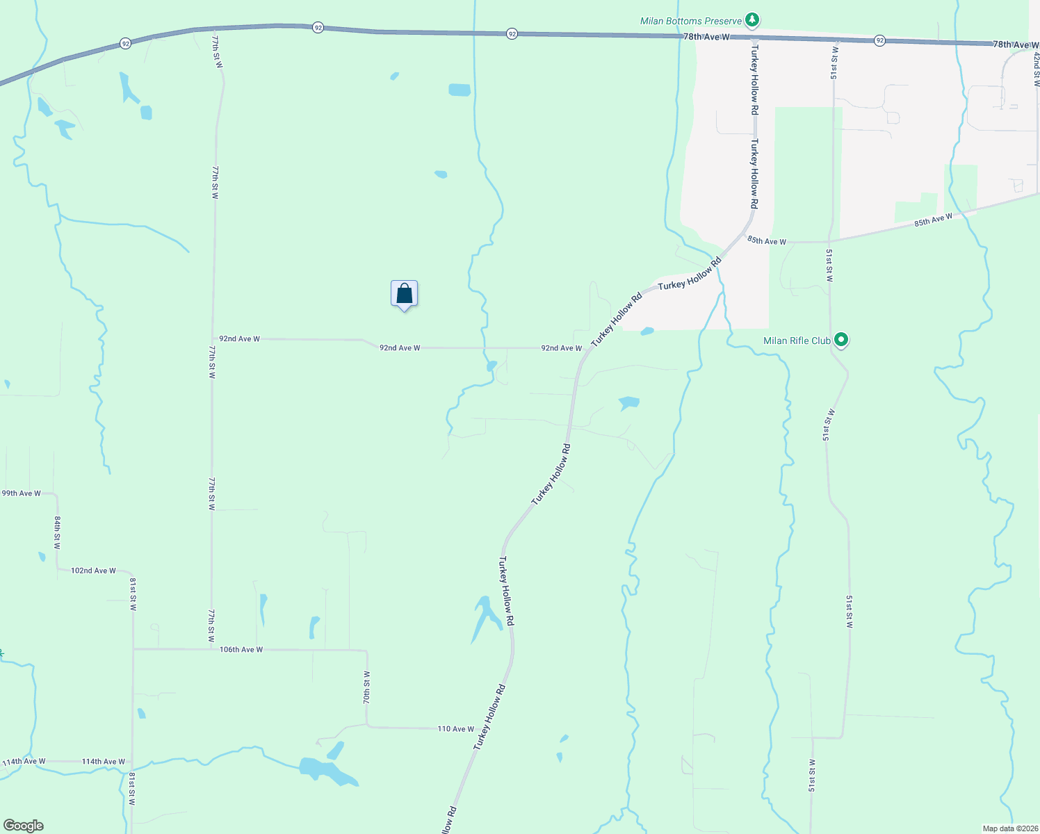 map of restaurants, bars, coffee shops, grocery stores, and more near 6401 95th Avenue Court West in Rock Island