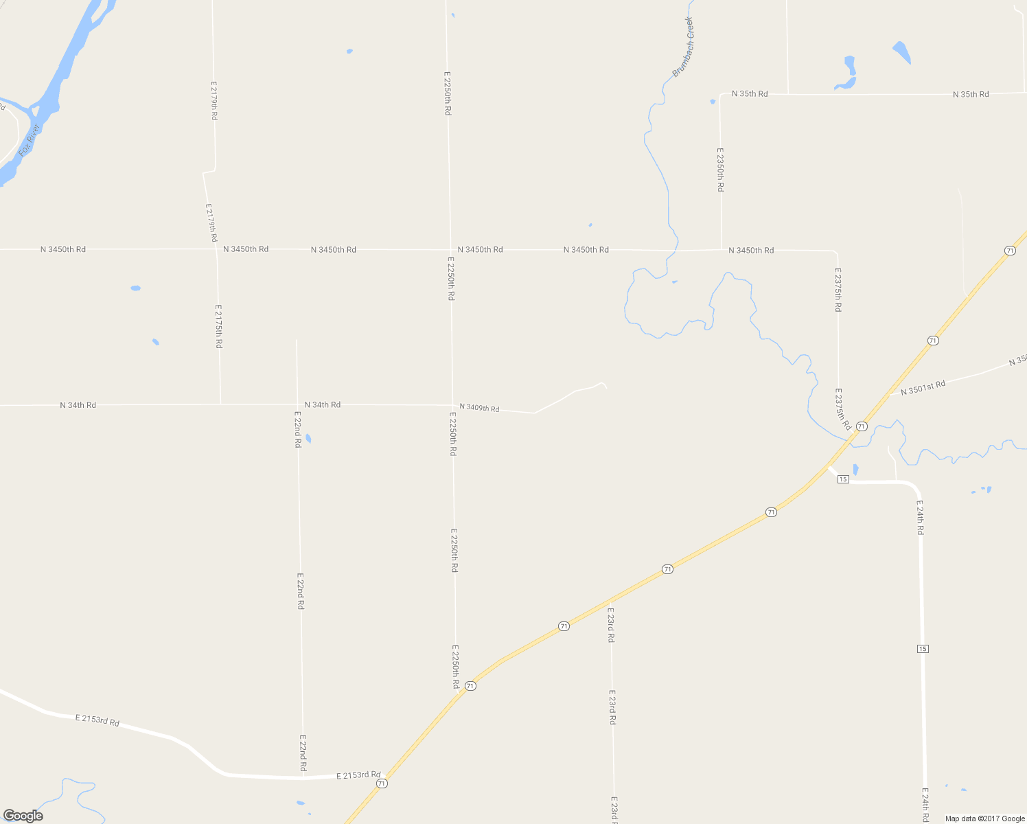 map of restaurants, bars, coffee shops, grocery stores, and more near 2269 North 3409th Road in Ottawa