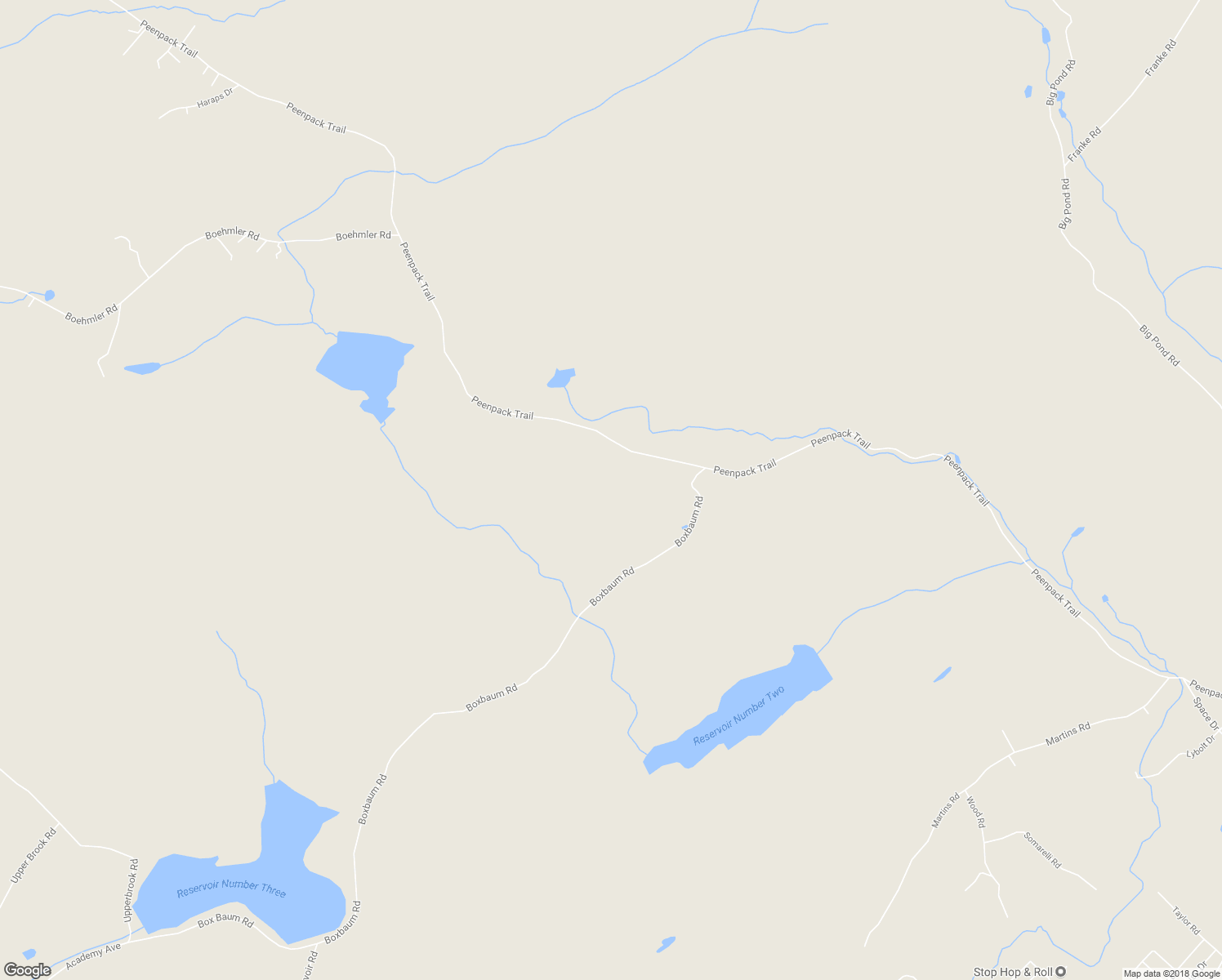 map of restaurants, bars, coffee shops, grocery stores, and more near 517 Peenpack Trail in Sparrow Bush