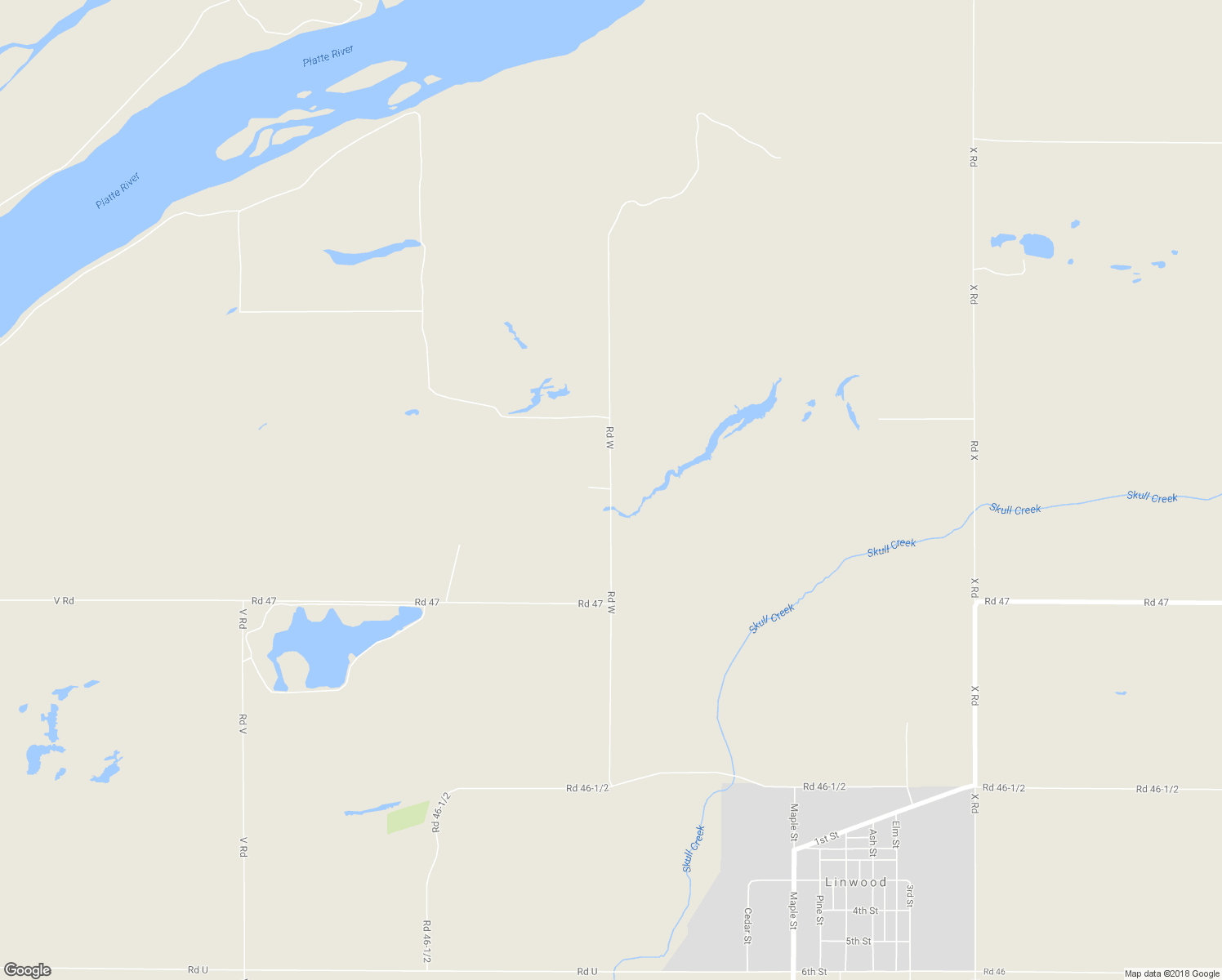 map of restaurants, bars, coffee shops, grocery stores, and more near 4731 Road West in Linwood