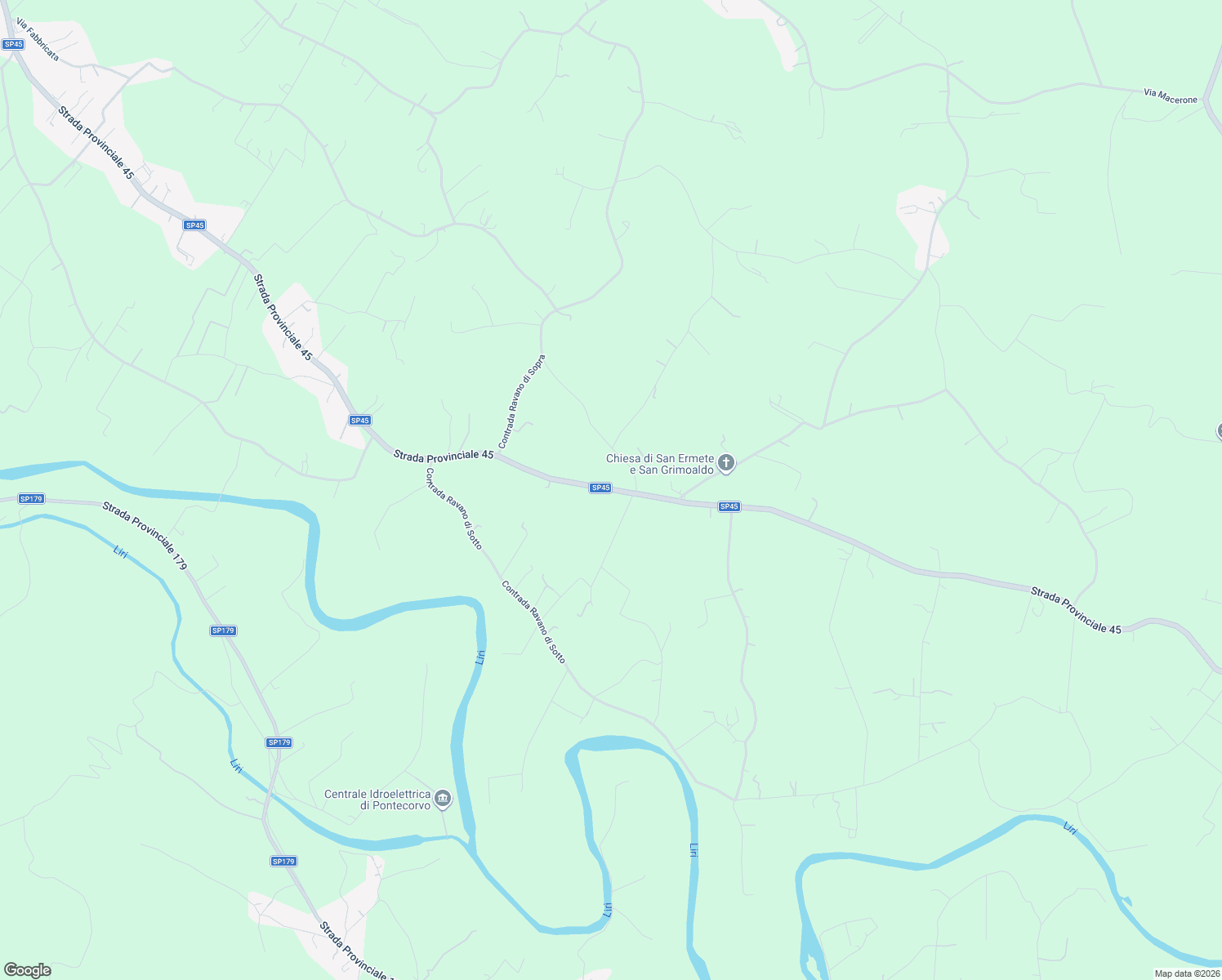 map of restaurants, bars, coffee shops, grocery stores, and more near in Provincia di Frosinone