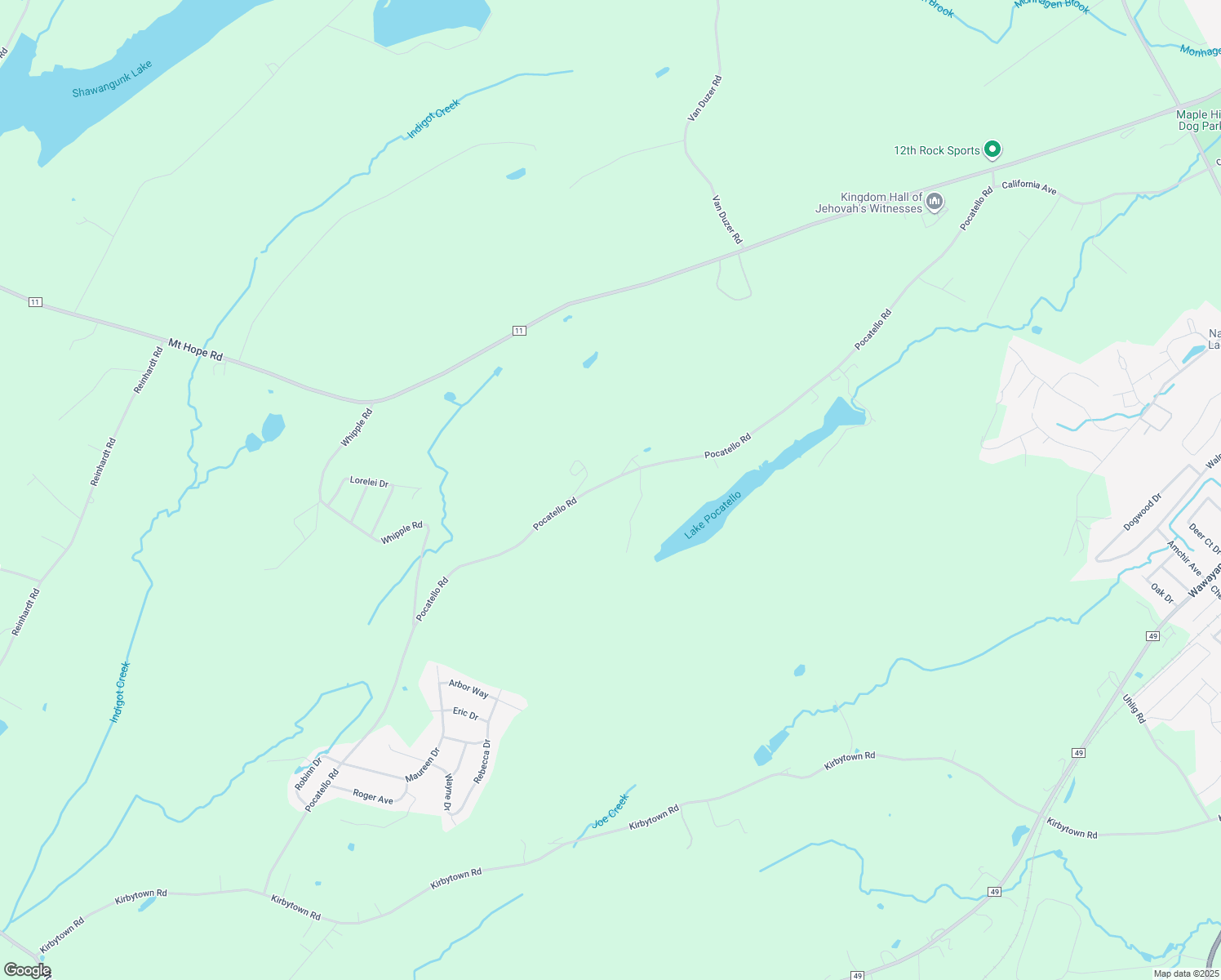 map of restaurants, bars, coffee shops, grocery stores, and more near 392 Pocatello Road in Middletown