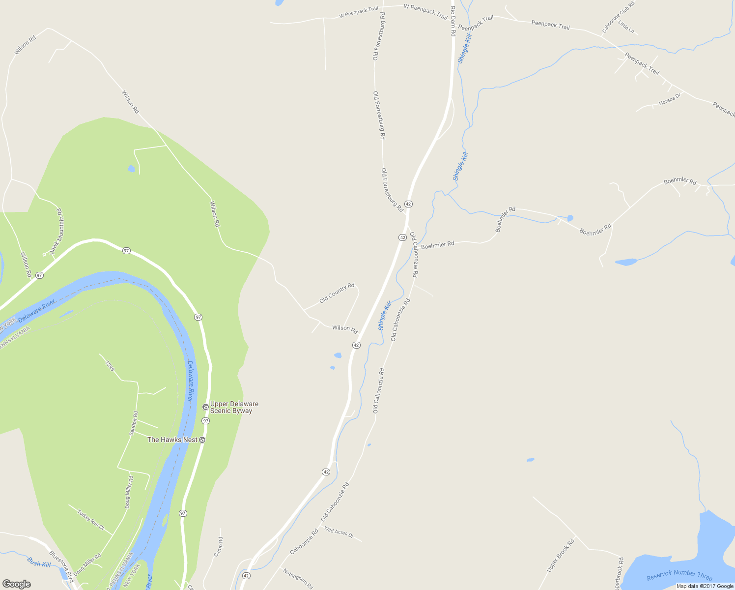 map of restaurants, bars, coffee shops, grocery stores, and more near 20 Old Country Road in Sparrow Bush