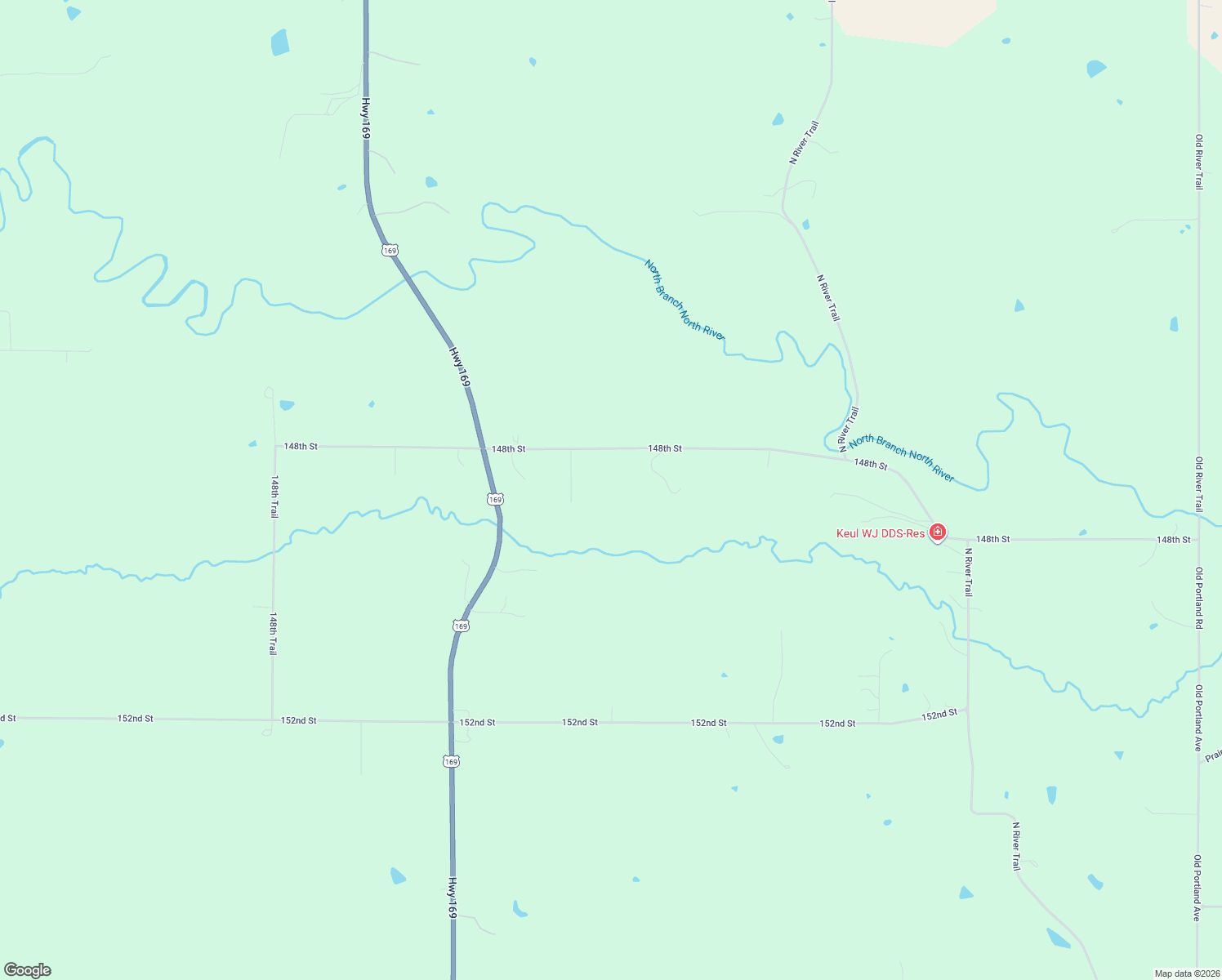 map of restaurants, bars, coffee shops, grocery stores, and more near 2240 148th Street in Winterset