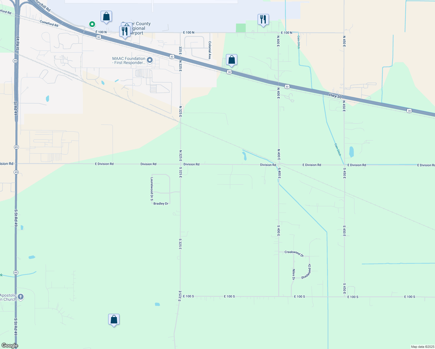 map of restaurants, bars, coffee shops, grocery stores, and more near 2 Nathan Terrace in Valparaiso