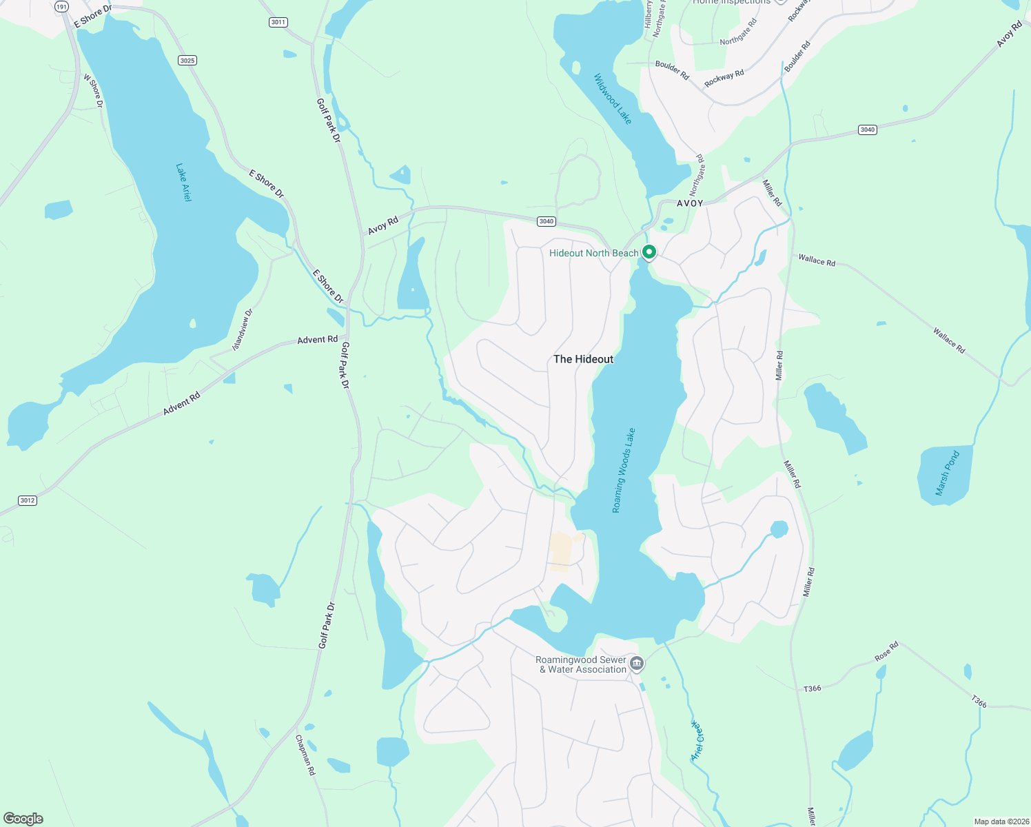 map of restaurants, bars, coffee shops, grocery stores, and more near 1267 Brookfield Road in Wayne County