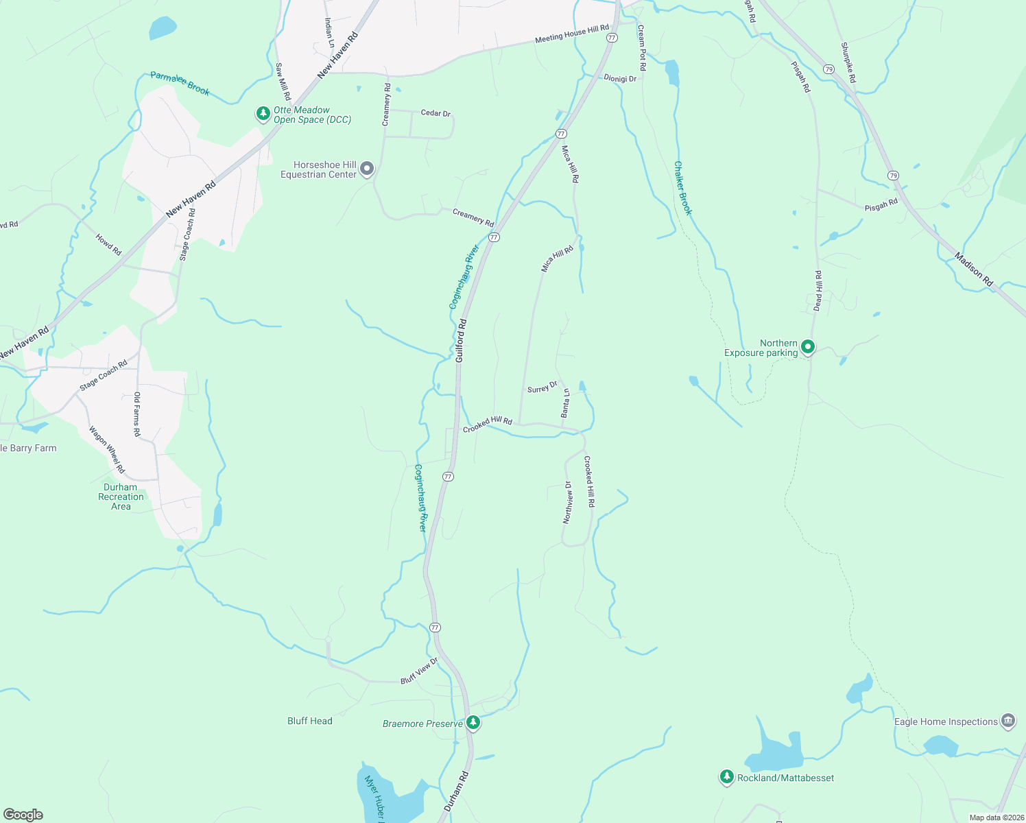 map of restaurants, bars, coffee shops, grocery stores, and more near 116 Crooked Hill Road in Durham