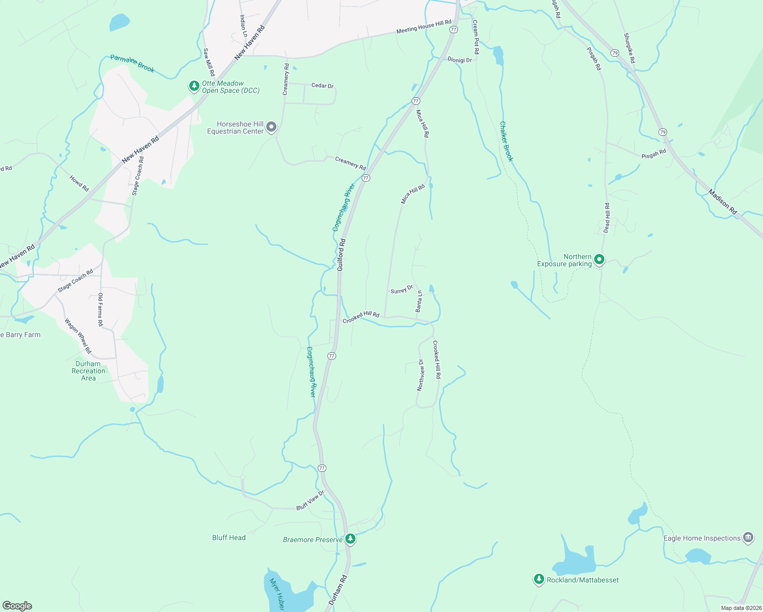 map of restaurants, bars, coffee shops, grocery stores, and more near 116 Crooked Hill Road in Durham