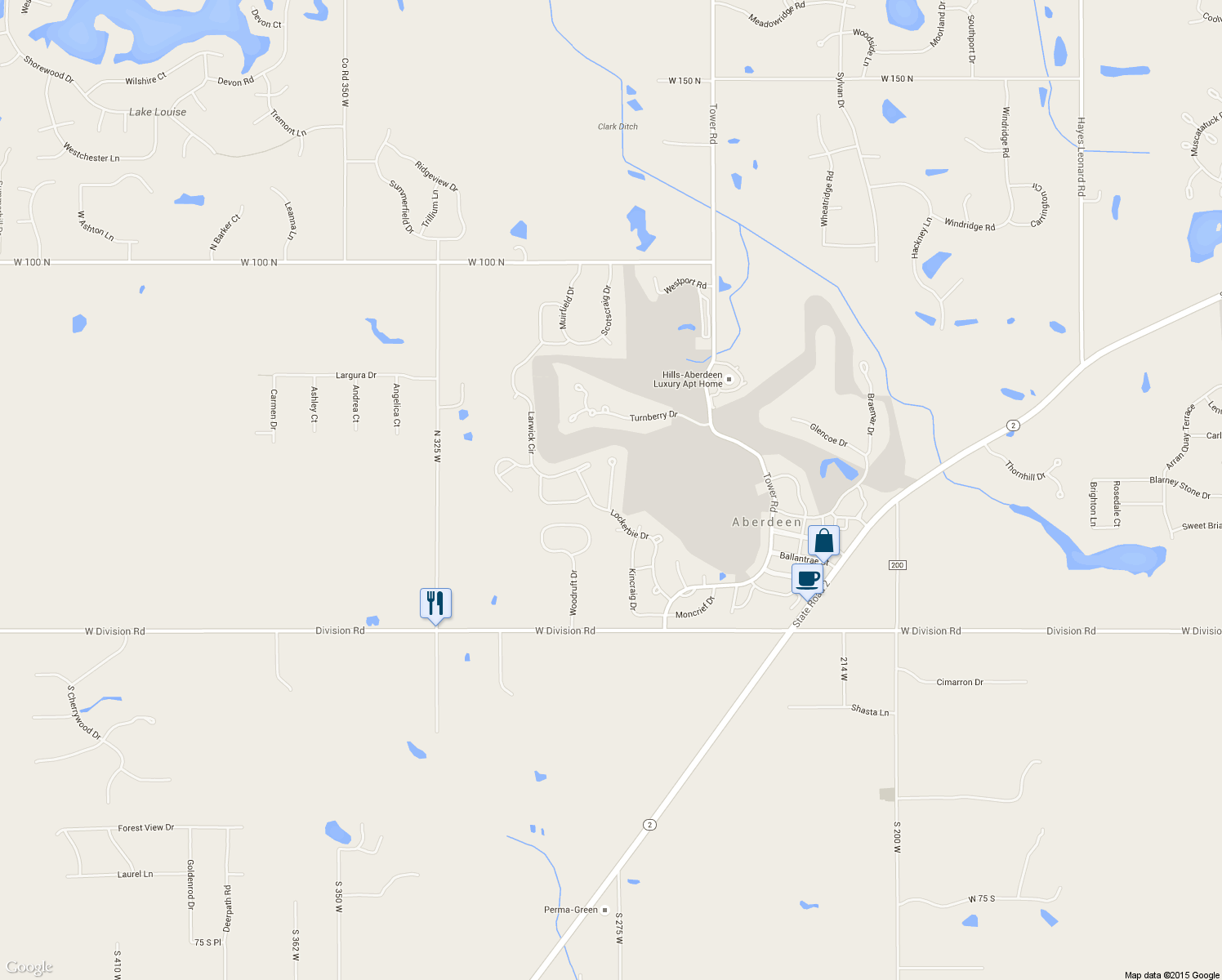 map of restaurants, bars, coffee shops, grocery stores, and more near 46 Kilmartin Ct in Valparaiso