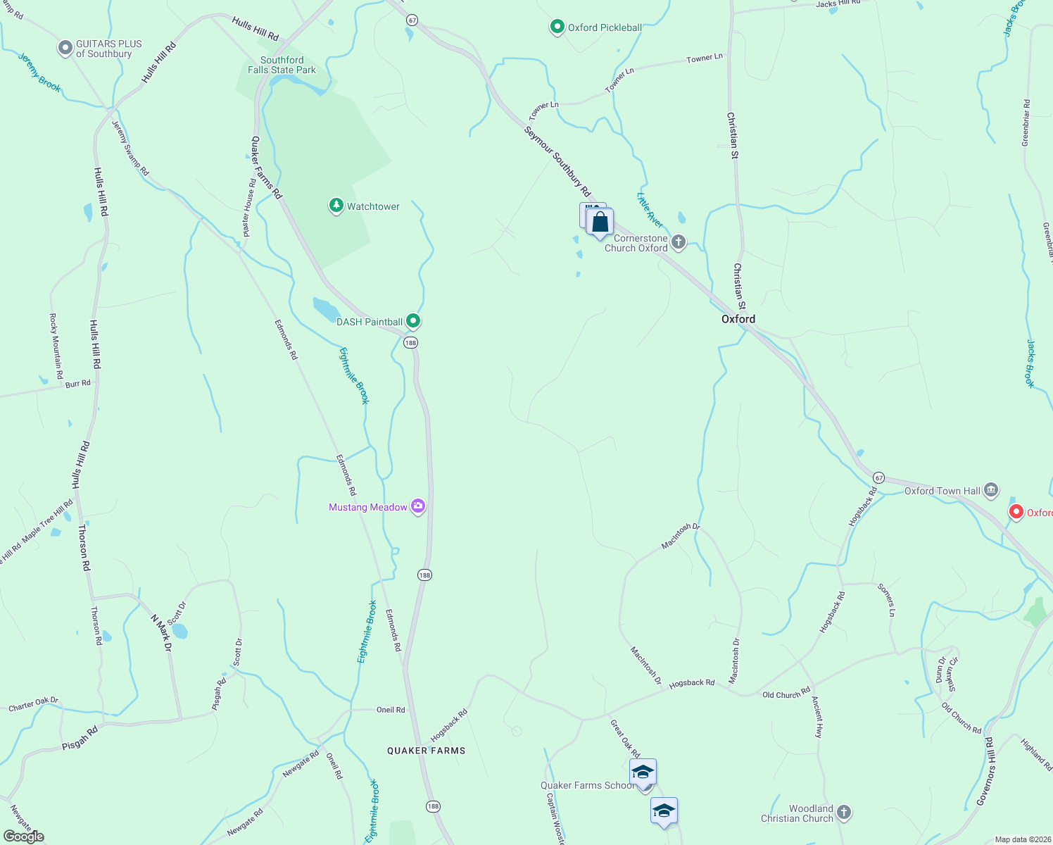 map of restaurants, bars, coffee shops, grocery stores, and more near 25 Cortland Place in Oxford