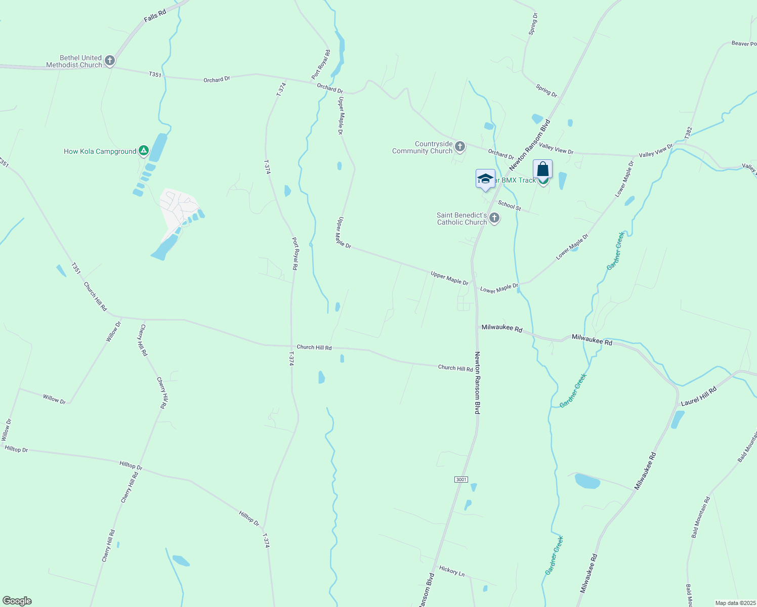 map of restaurants, bars, coffee shops, grocery stores, and more near 14025 Maple Drive in Clarks Summit