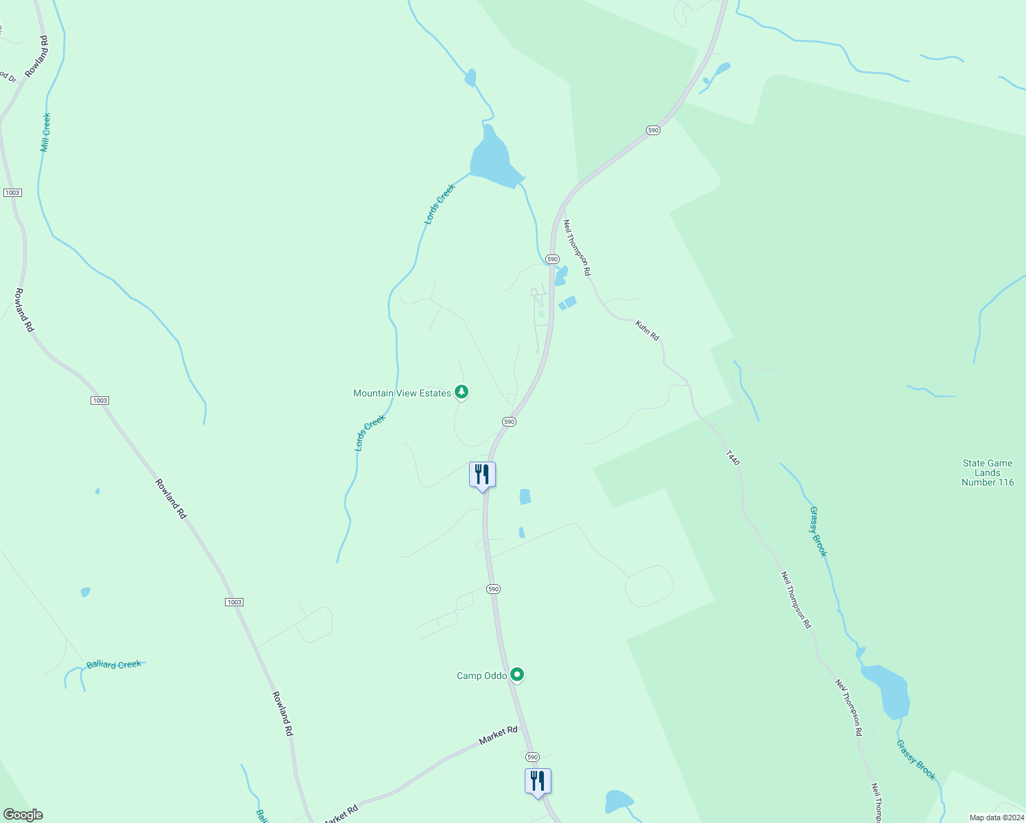 map of restaurants, bars, coffee shops, grocery stores, and more near 108 Campen Road in Greeley