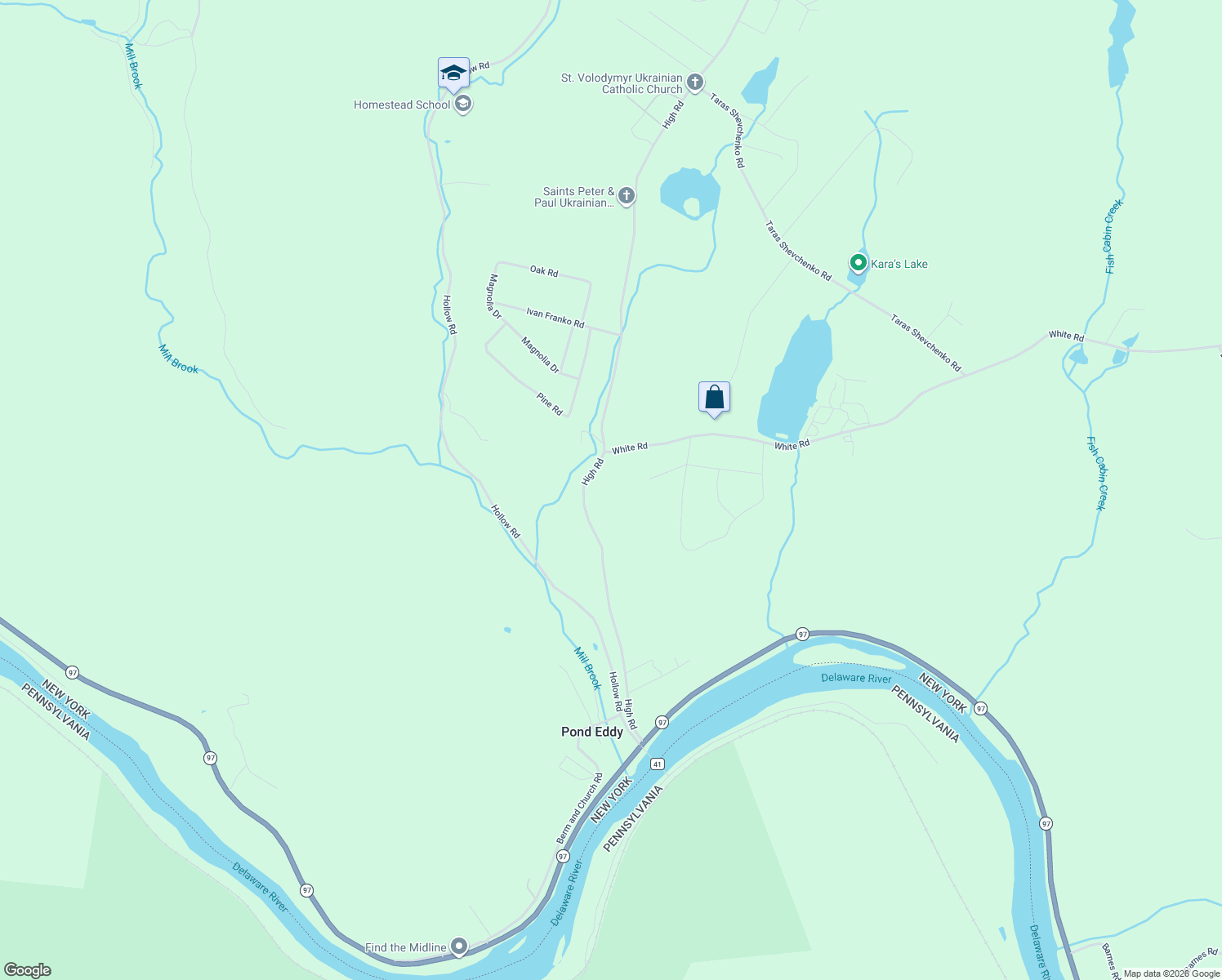 map of restaurants, bars, coffee shops, grocery stores, and more near 172 High Road in Glen Spey