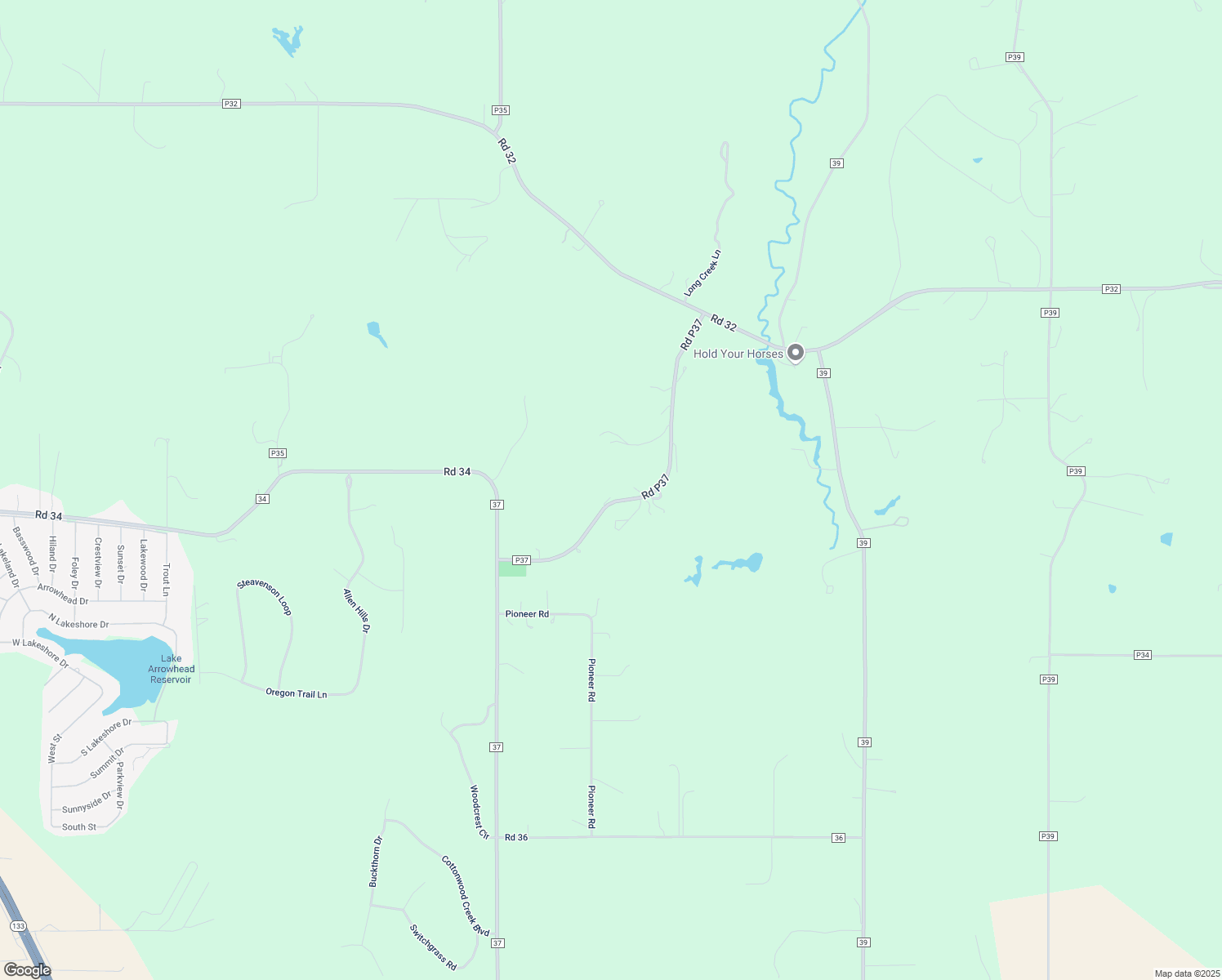 map of restaurants, bars, coffee shops, grocery stores, and more near 4917 County Road P37 in Blair