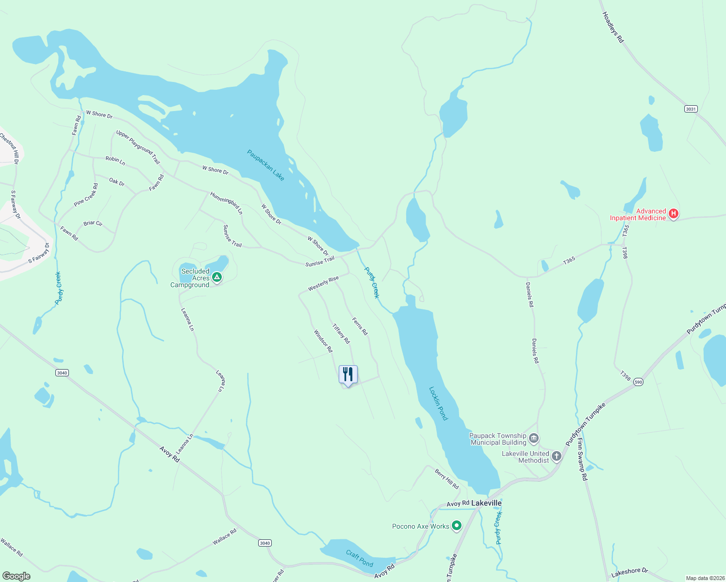 map of restaurants, bars, coffee shops, grocery stores, and more near 117 Sheridan Rd in Hawley