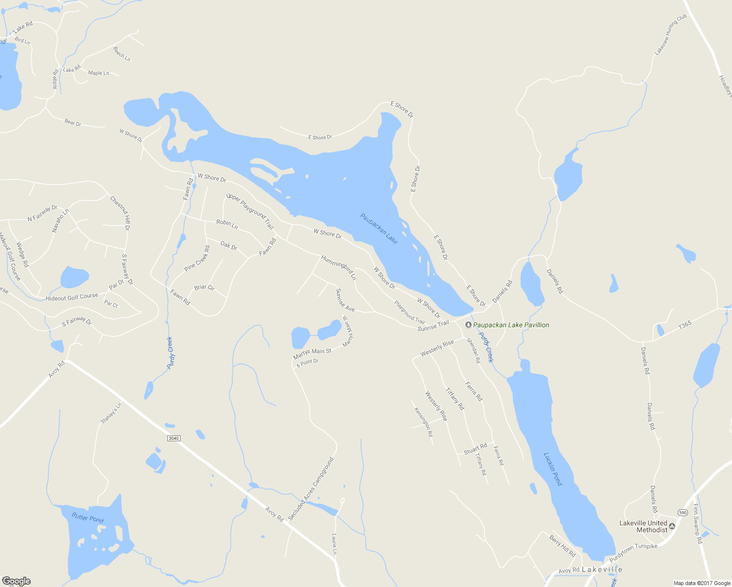 map of restaurants, bars, coffee shops, grocery stores, and more near 18 Humming Bird Ln in Hawley