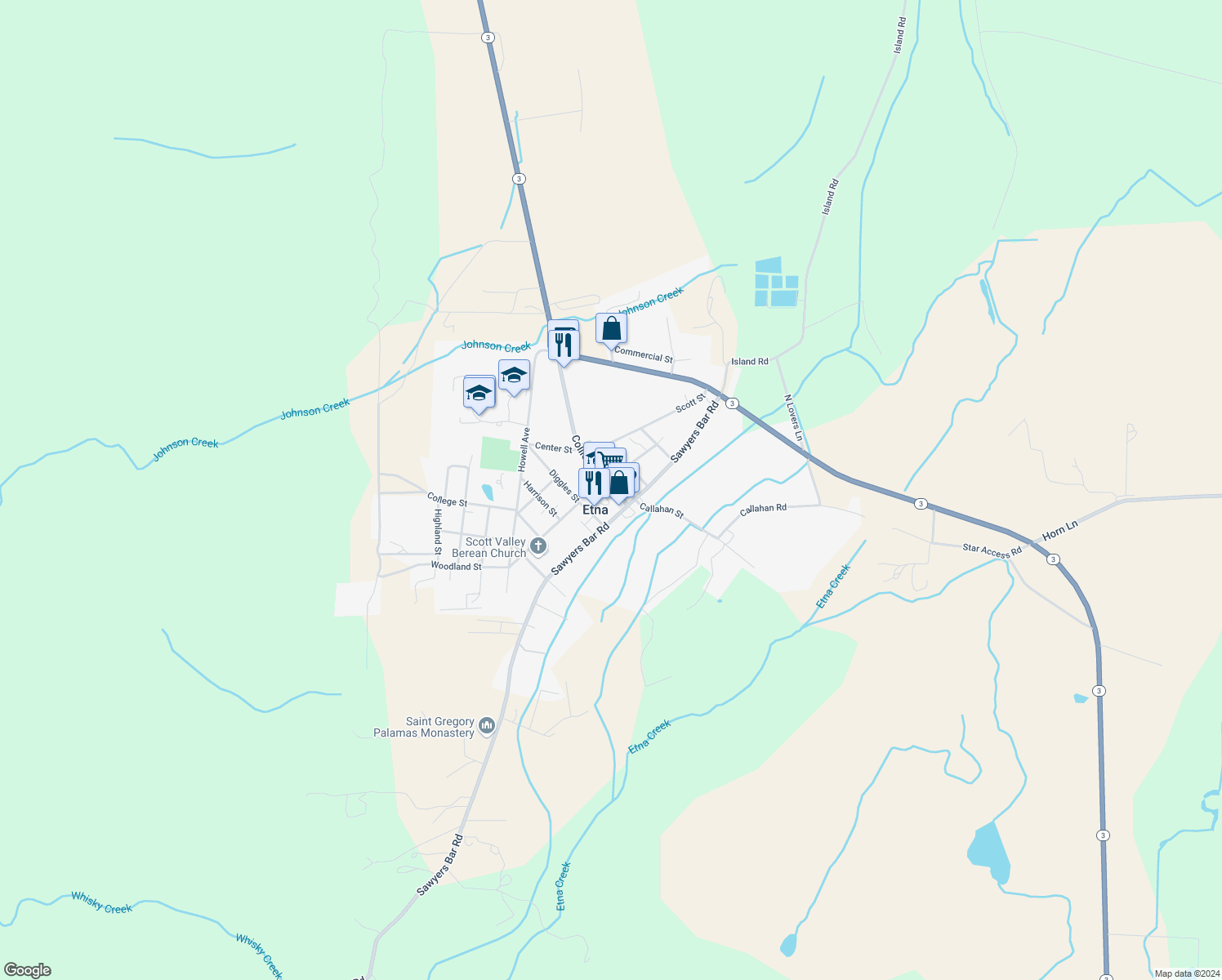 421 Pig Alley, Etna CA Walk Score