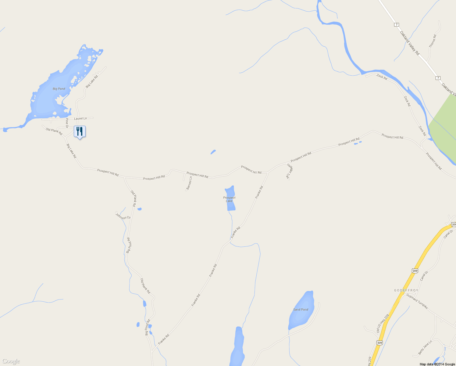 map of restaurants, bars, coffee shops, grocery stores, and more near 499 Prospect Hill Rd in Cuddebackville