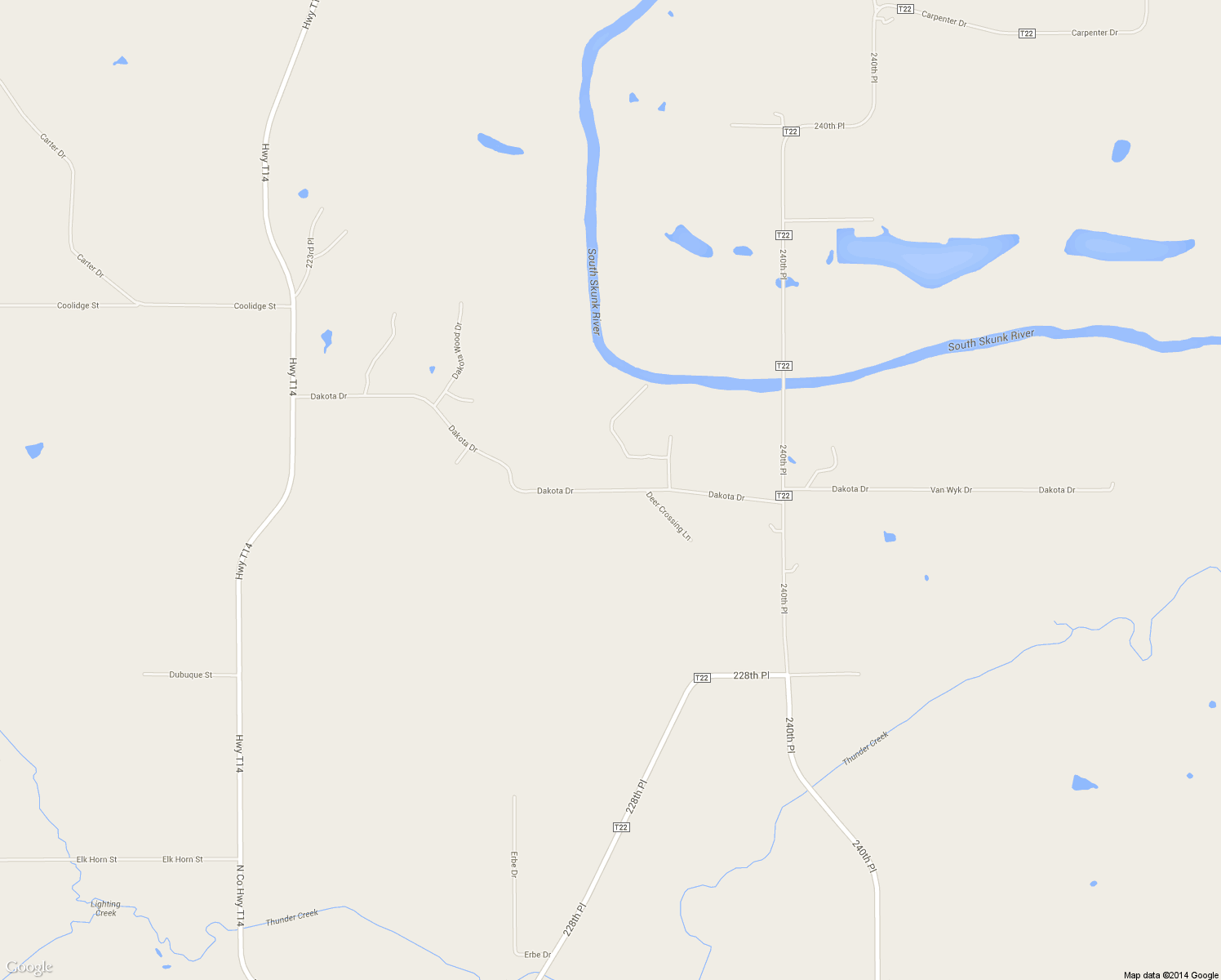 map of restaurants, bars, coffee shops, grocery stores, and more near 2331 Dakota Drive in Pella