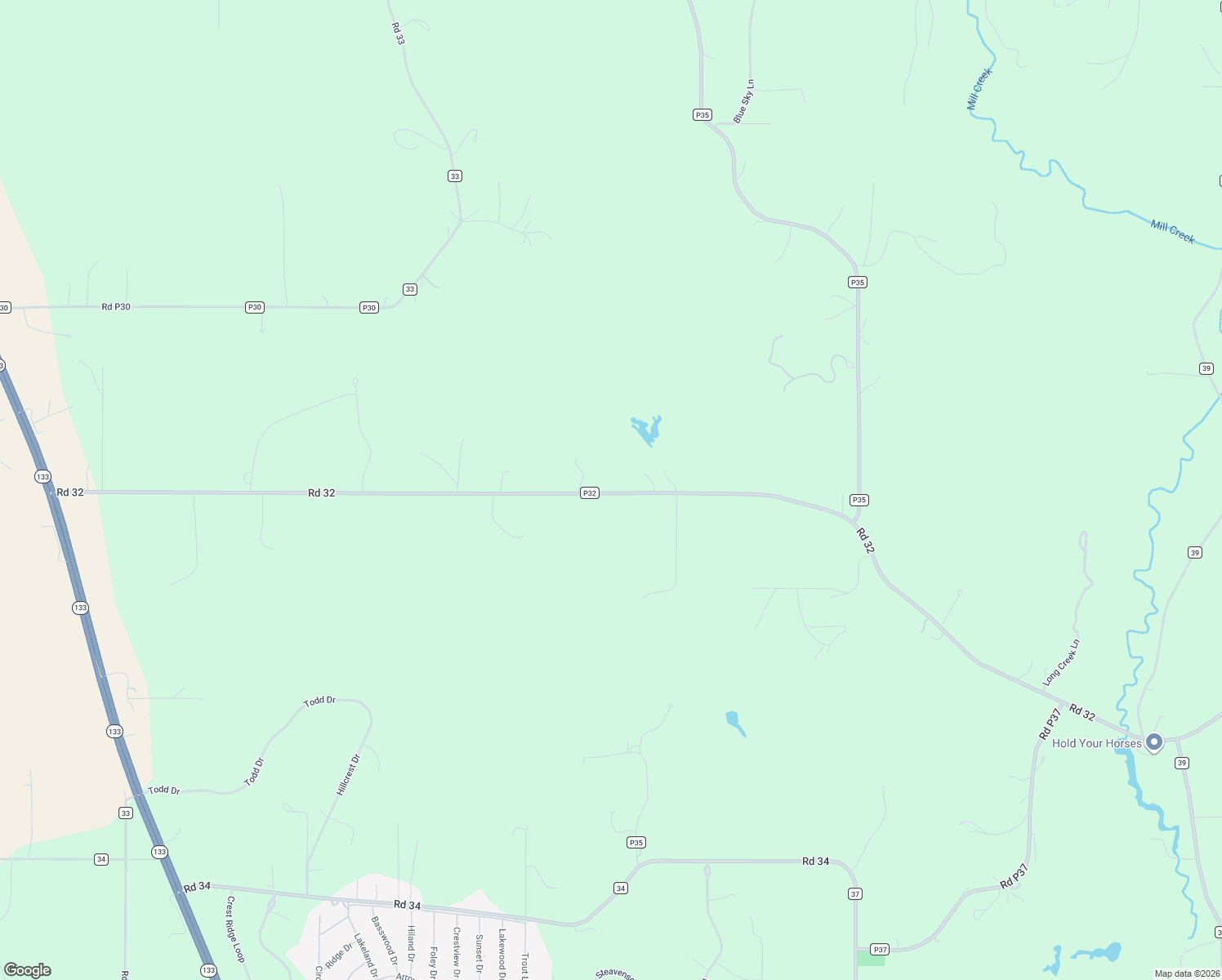 map of restaurants, bars, coffee shops, grocery stores, and more near 10732 County Road P32 in Blair
