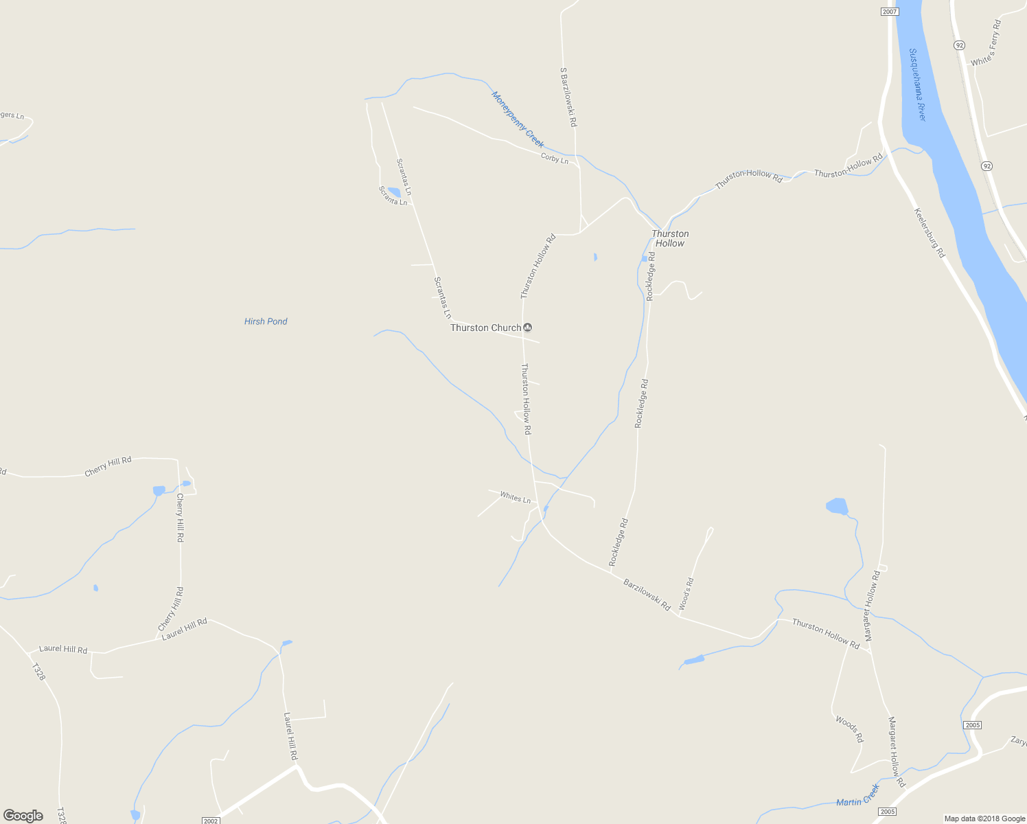 map of restaurants, bars, coffee shops, grocery stores, and more near 325 Thurston Hollow Road in Tunkhannock