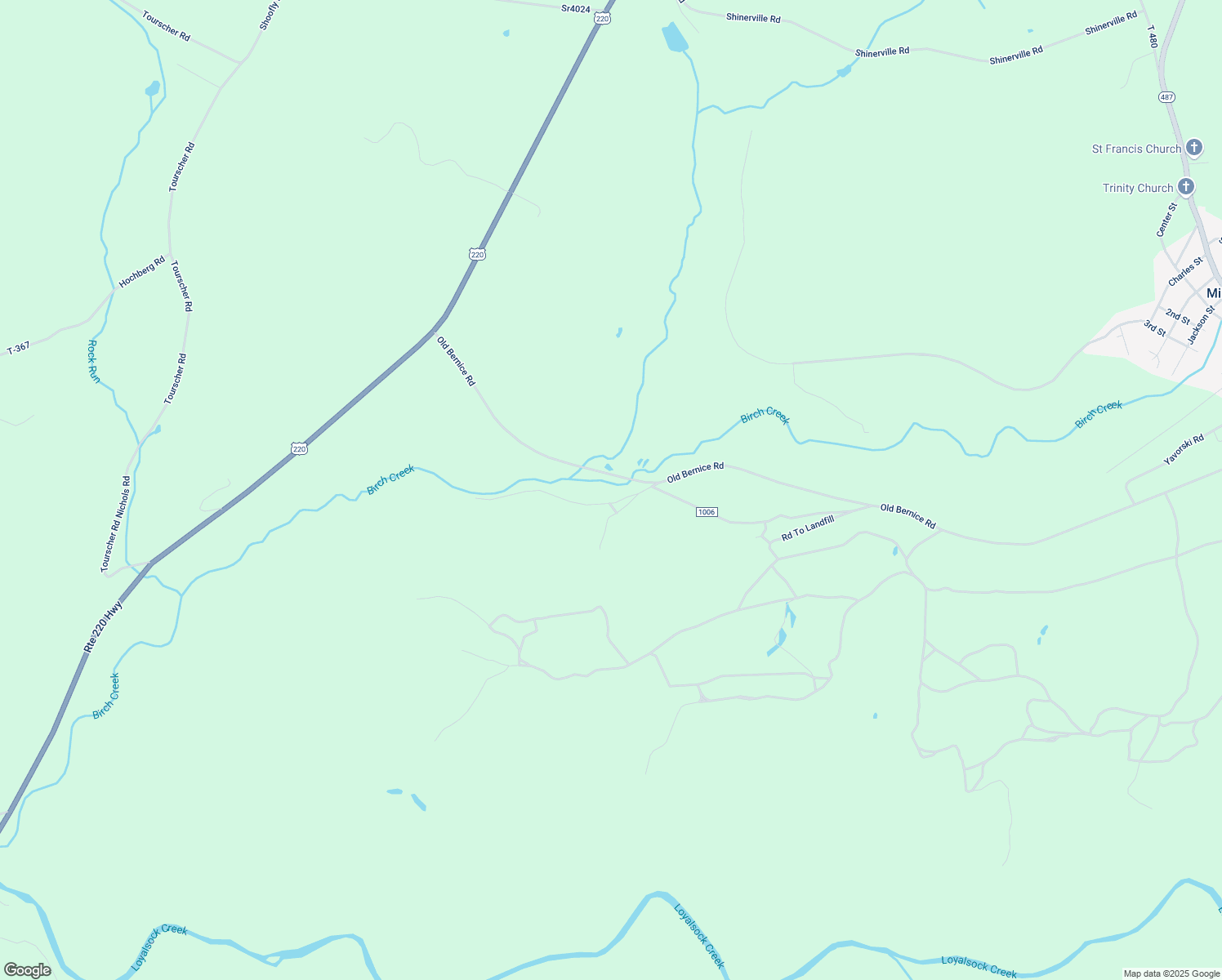 map of restaurants, bars, coffee shops, grocery stores, and more near State Route 564 in Dushore