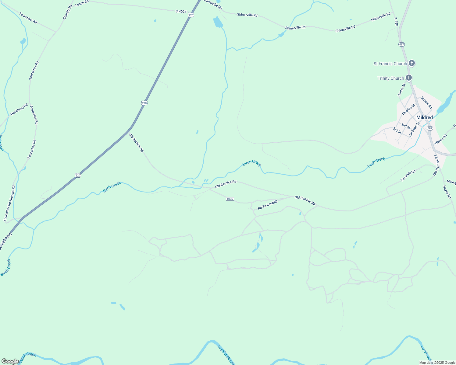 map of restaurants, bars, coffee shops, grocery stores, and more near State Route 564 in Forkston