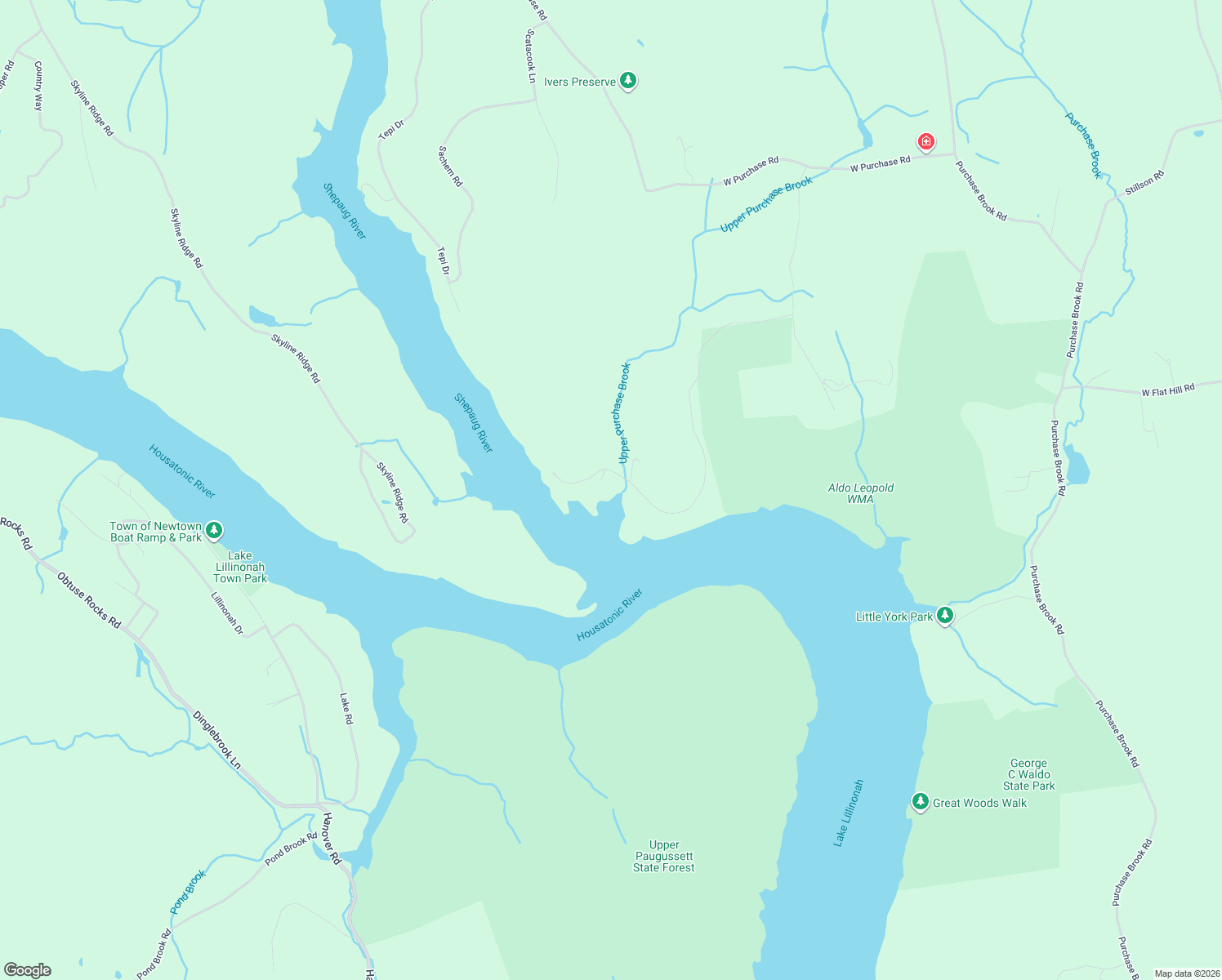 map of restaurants, bars, coffee shops, grocery stores, and more near 228 Kuhne Road in Southbury