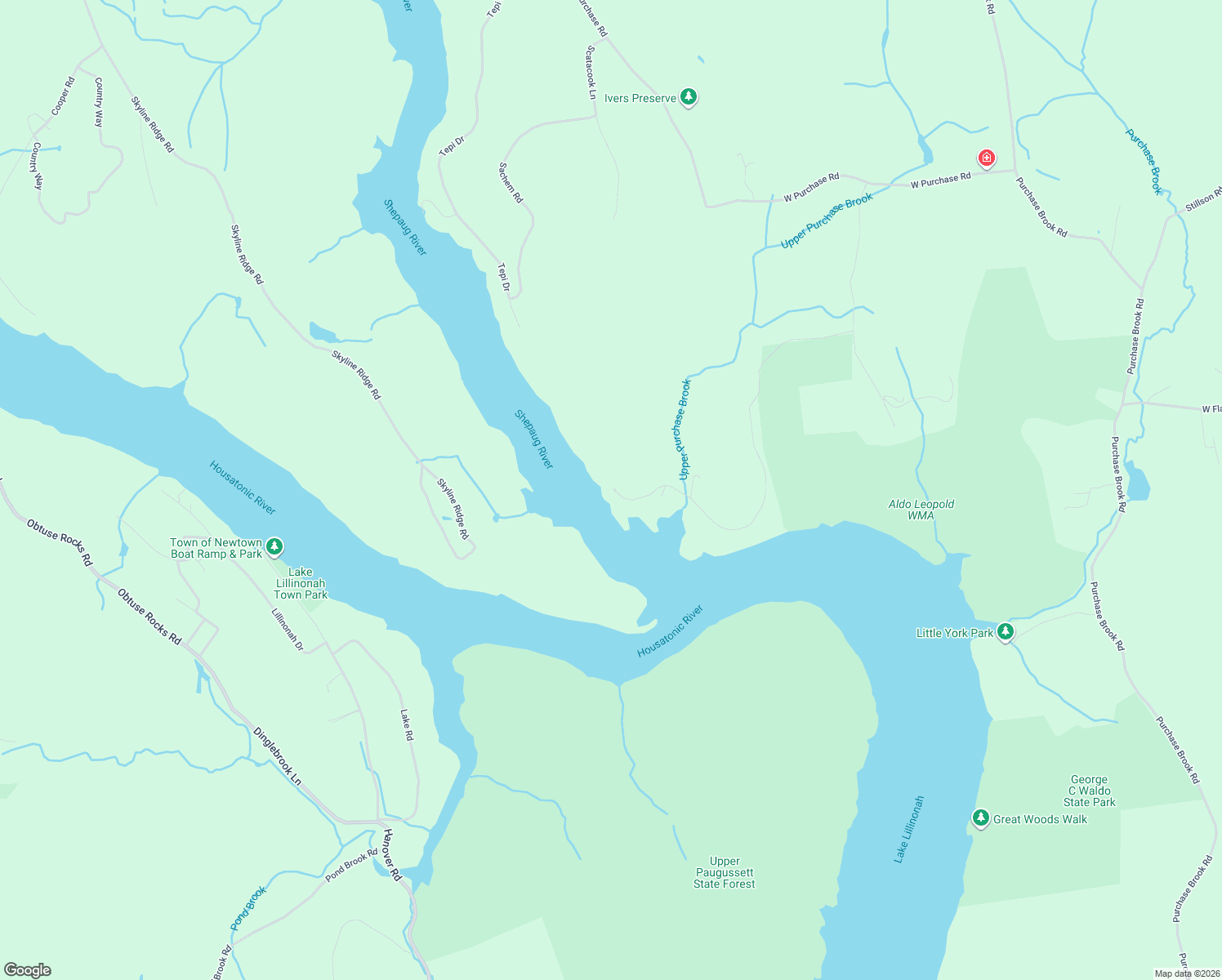 map of restaurants, bars, coffee shops, grocery stores, and more near 228 Kuhne Road in Southbury