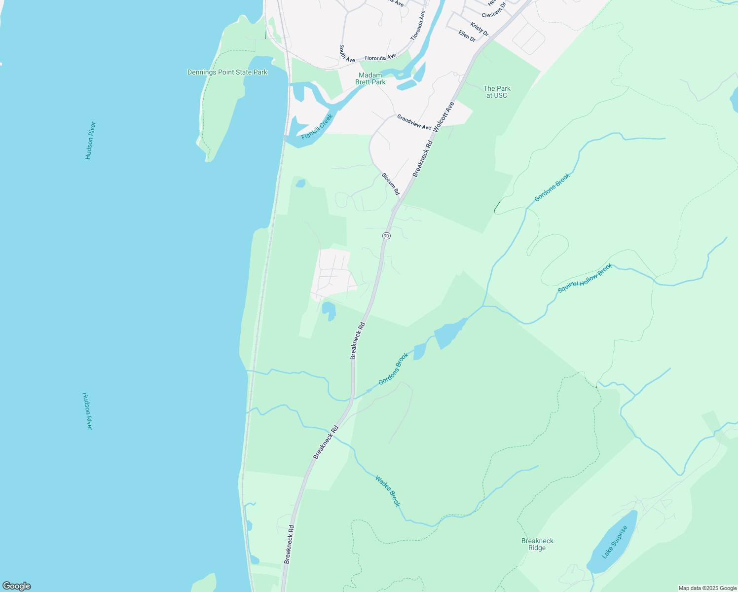 map of restaurants, bars, coffee shops, grocery stores, and more near 5 Zias Drive in Beacon