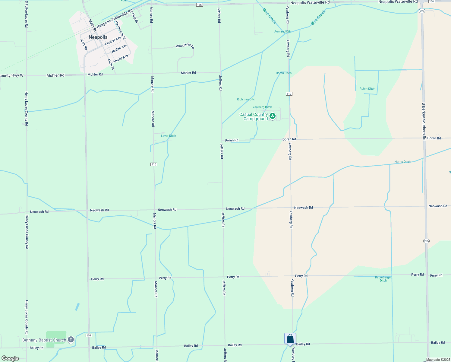 map of restaurants, bars, coffee shops, grocery stores, and more near 8975 Jeffers Road in Grand Rapids