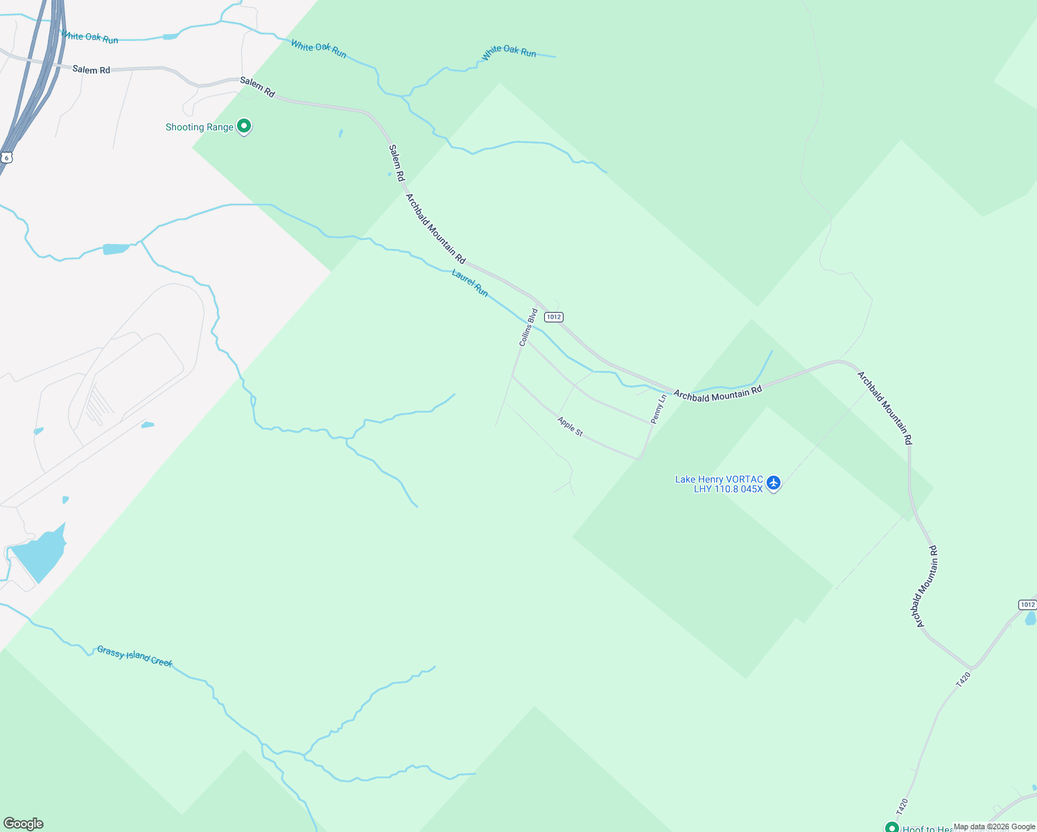 map of restaurants, bars, coffee shops, grocery stores, and more near Berry Road in Archbald