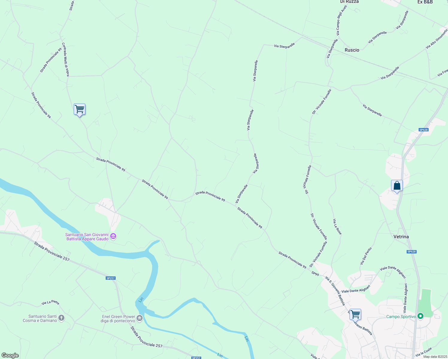 map of restaurants, bars, coffee shops, grocery stores, and more near in Province of Frosinone