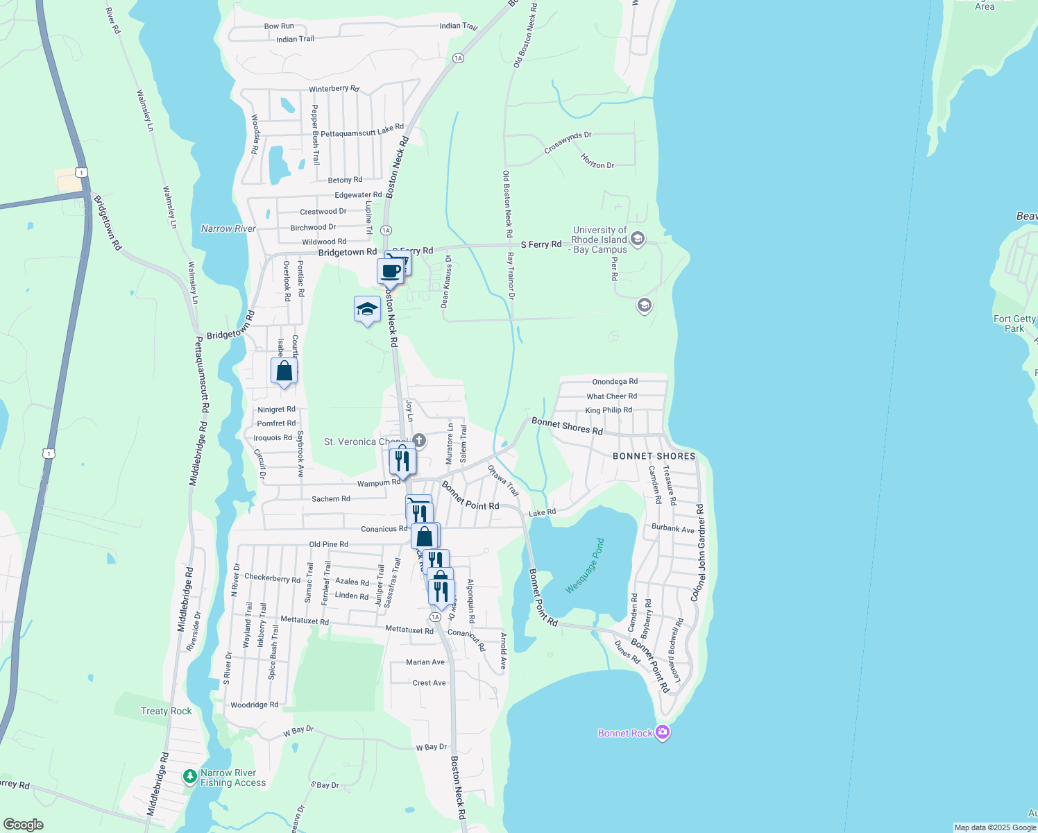 118 Shores Road, Narragansett RI Walk Score