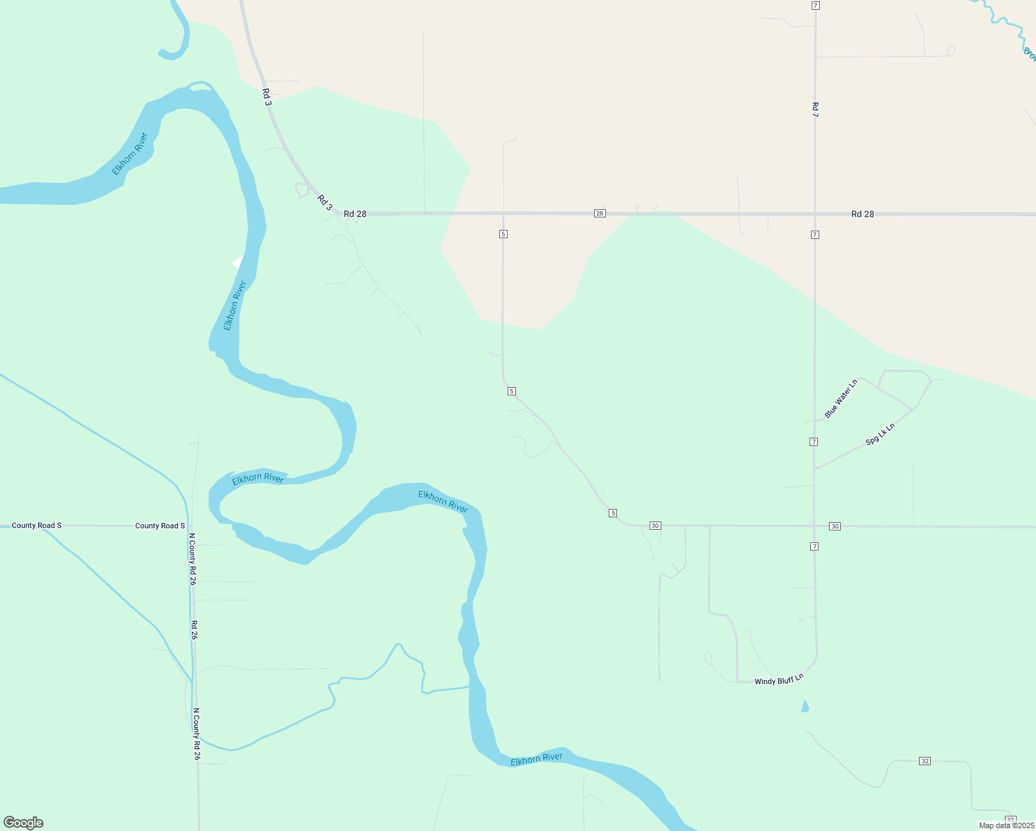 map of restaurants, bars, coffee shops, grocery stores, and more near 7381 County Road 5 in Arlington