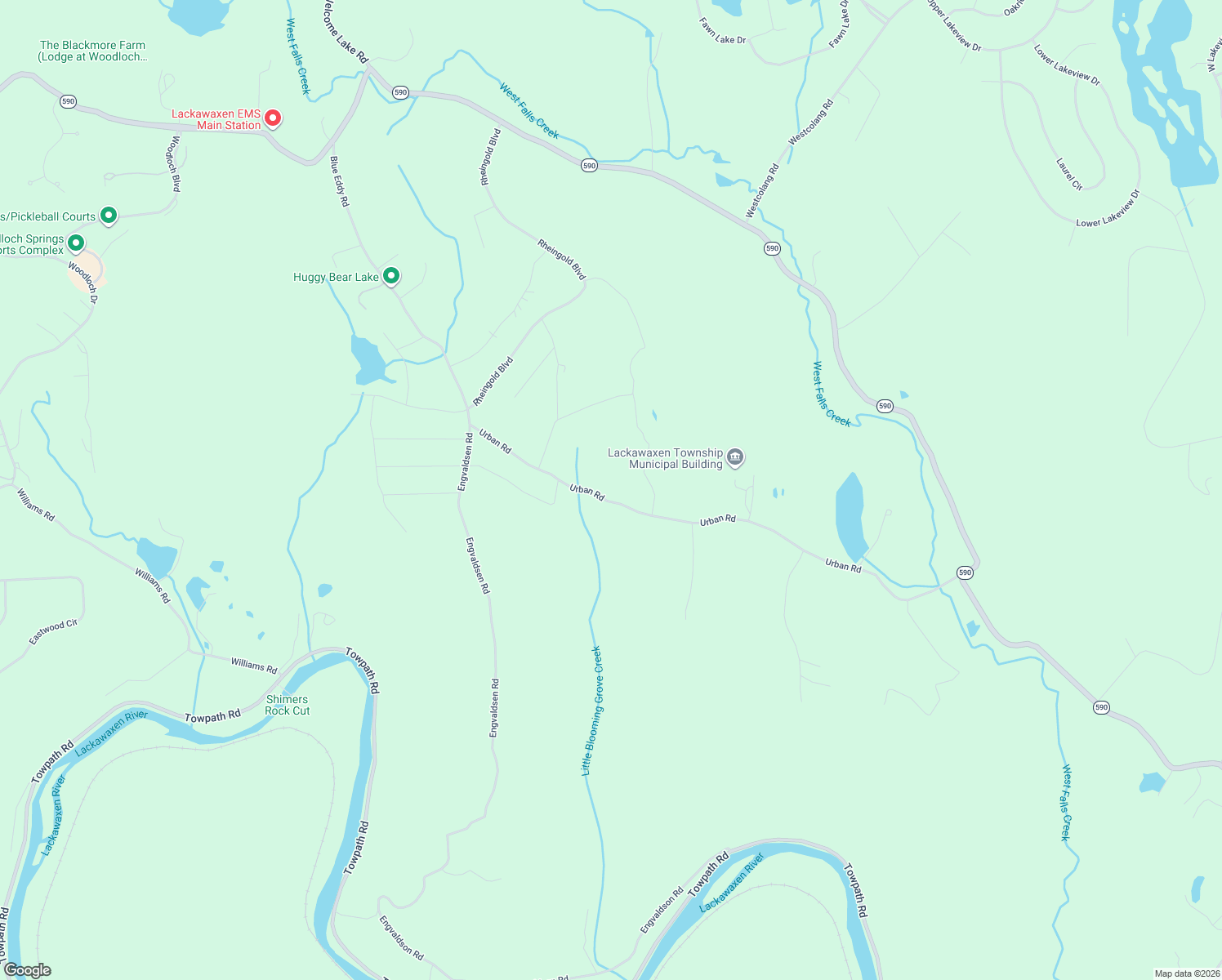 map of restaurants, bars, coffee shops, grocery stores, and more near 215 Urban Road in Hawley