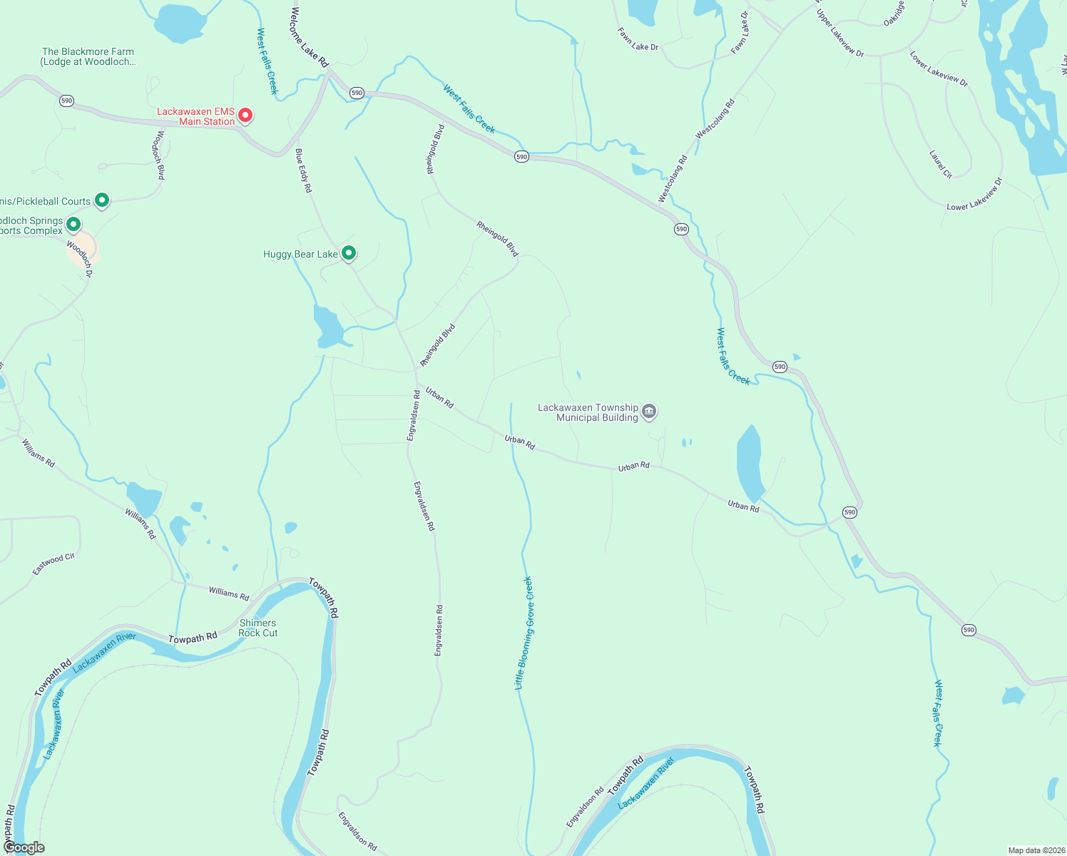 map of restaurants, bars, coffee shops, grocery stores, and more near 215 Urban Road in Hawley