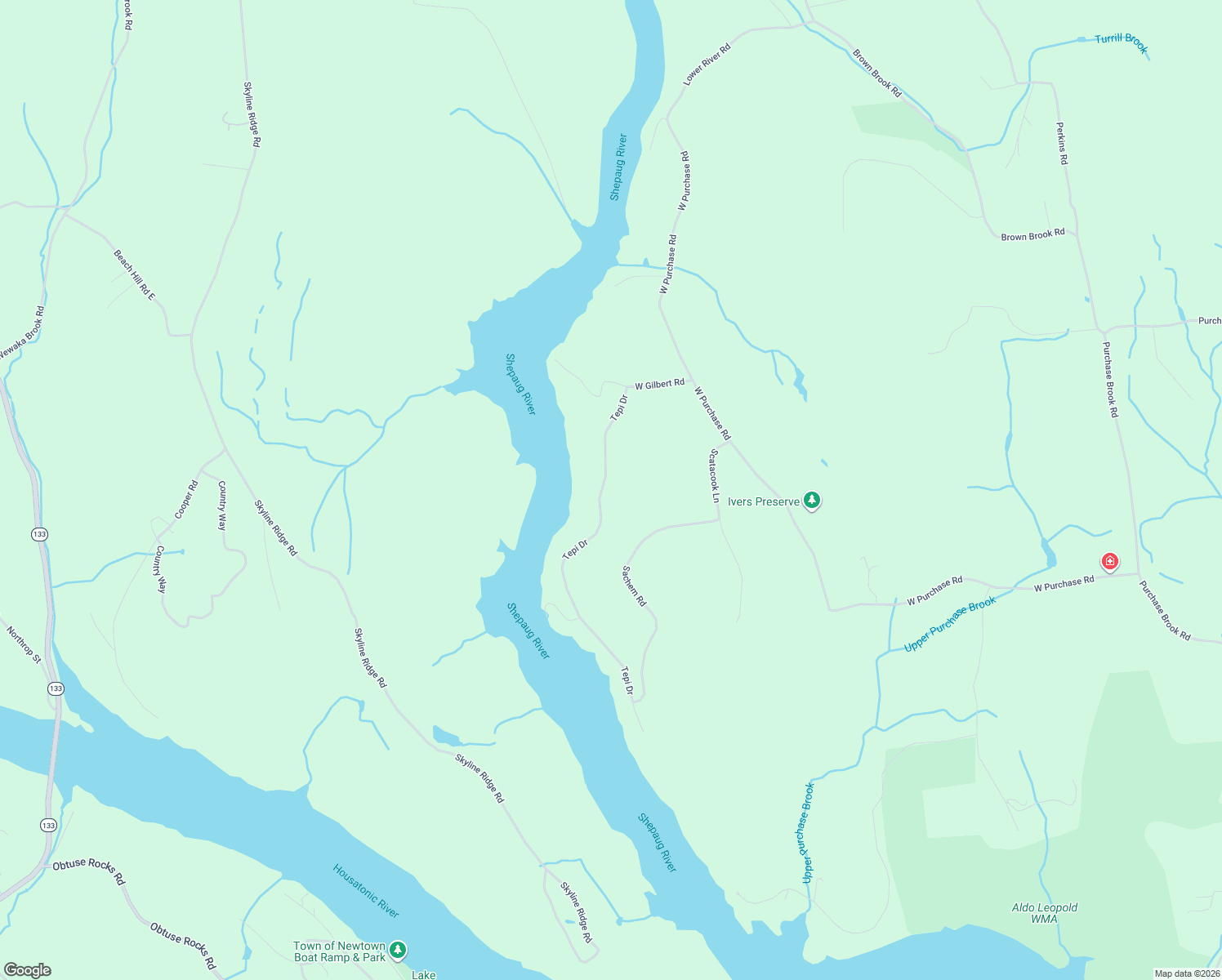 map of restaurants, bars, coffee shops, grocery stores, and more near 177 Tepi Drive in Southbury