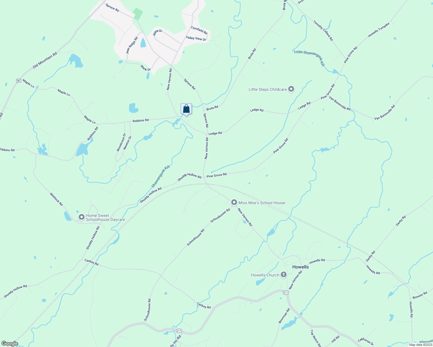 map of restaurants, bars, coffee shops, grocery stores, and more near 19 Pine Grove Road in Middletown